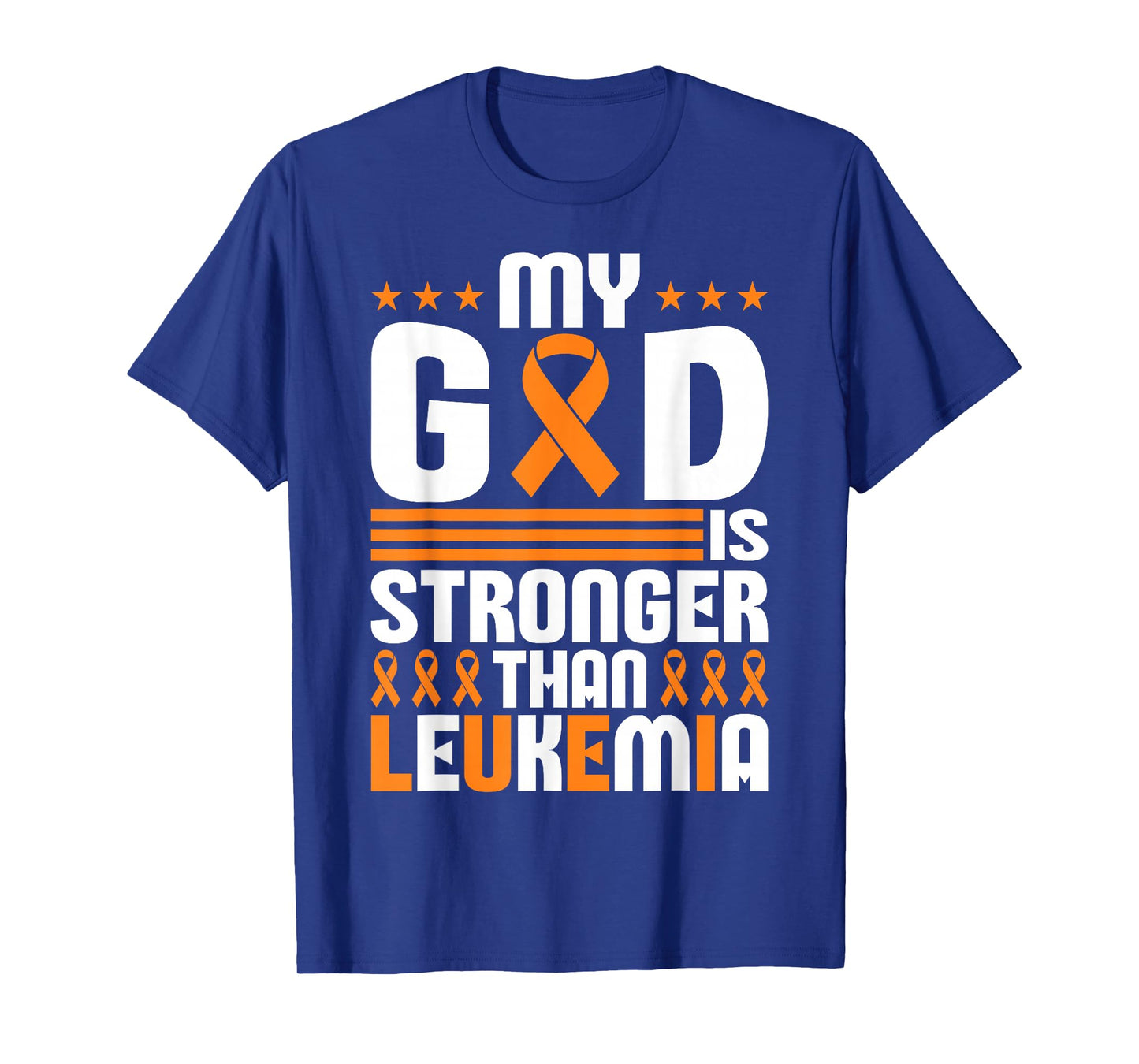 Childhood Leukemia Fighters Orange Ribbon Awareness T-Shirt
