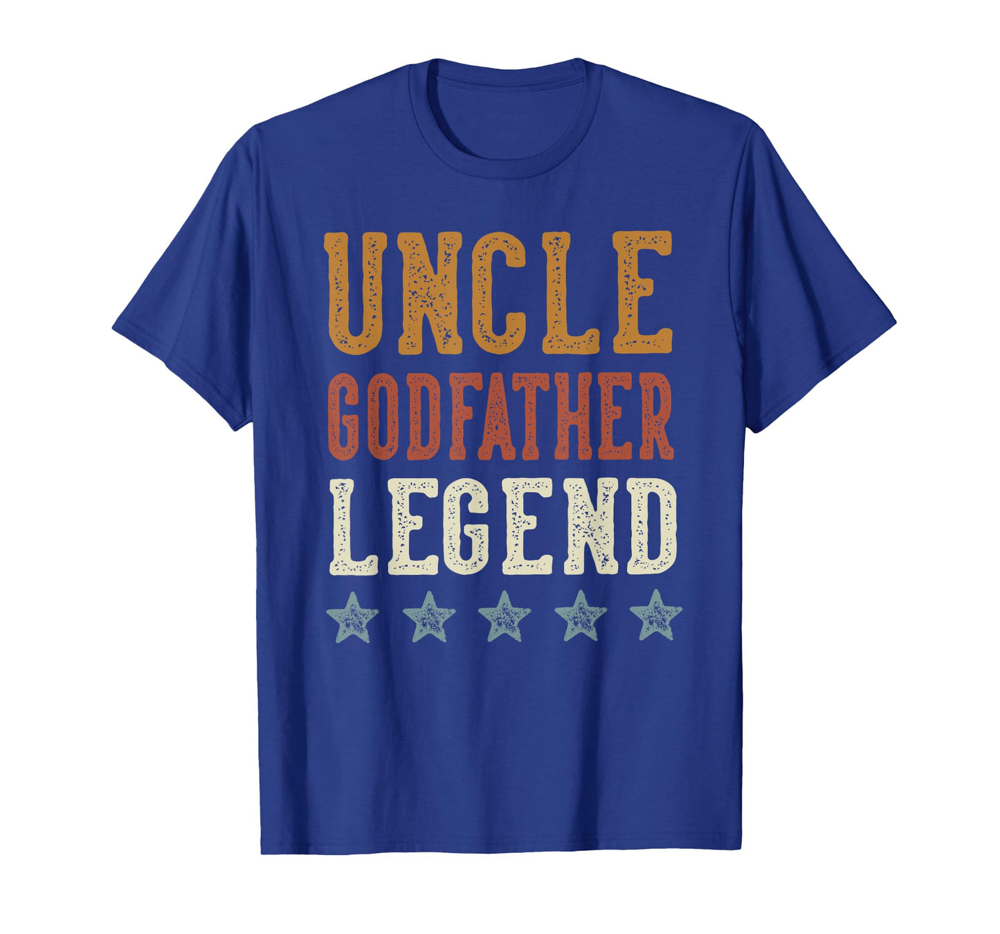 Uncle Godfather Legend - Classic Retro Distressed Lettering T-Shirt