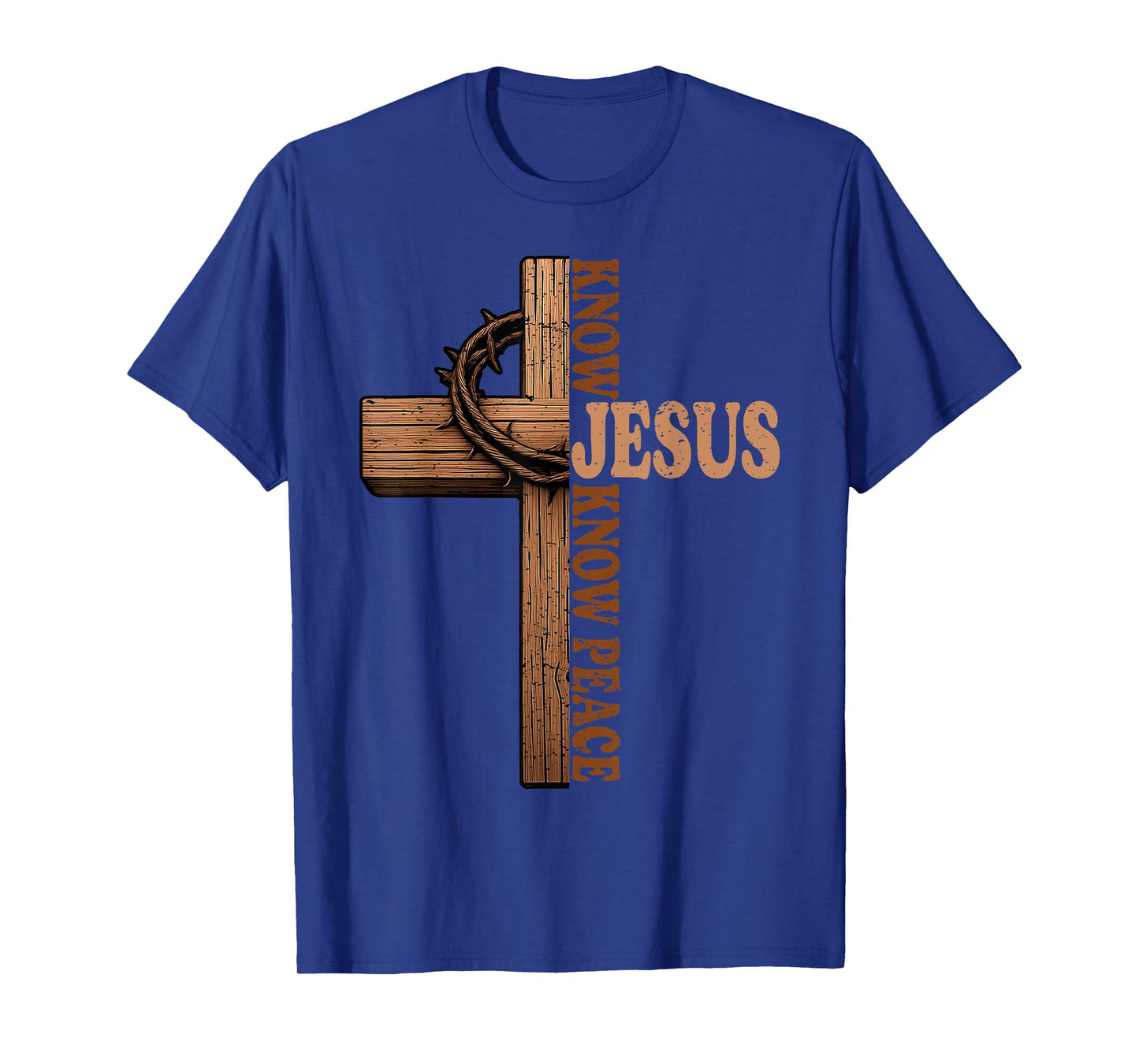 Know Jesus Peace Christian Cross Religion God Church T-Shirt