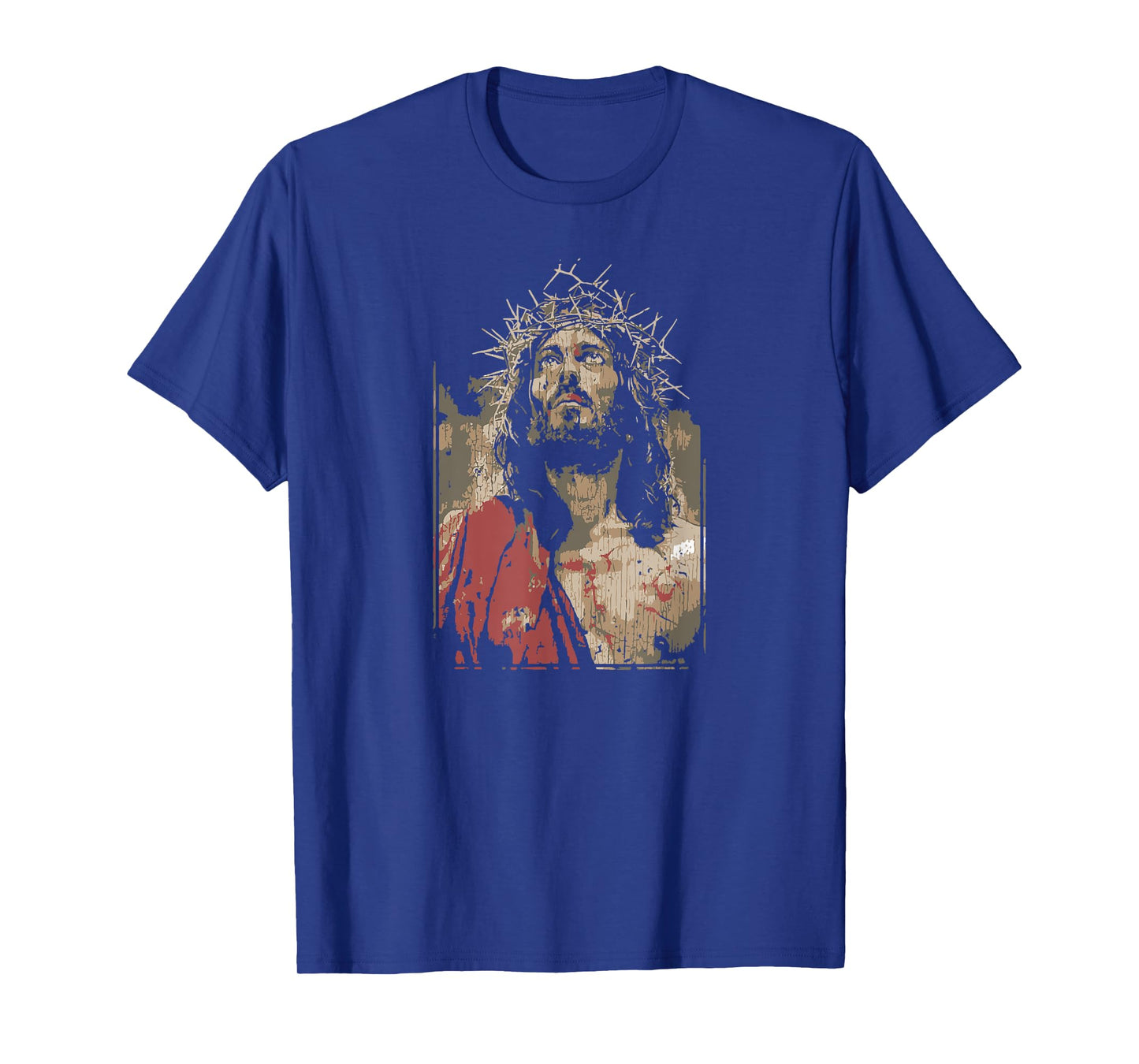 Face Of Jesus On A Cross With Crown Of Thorns T-Shirt