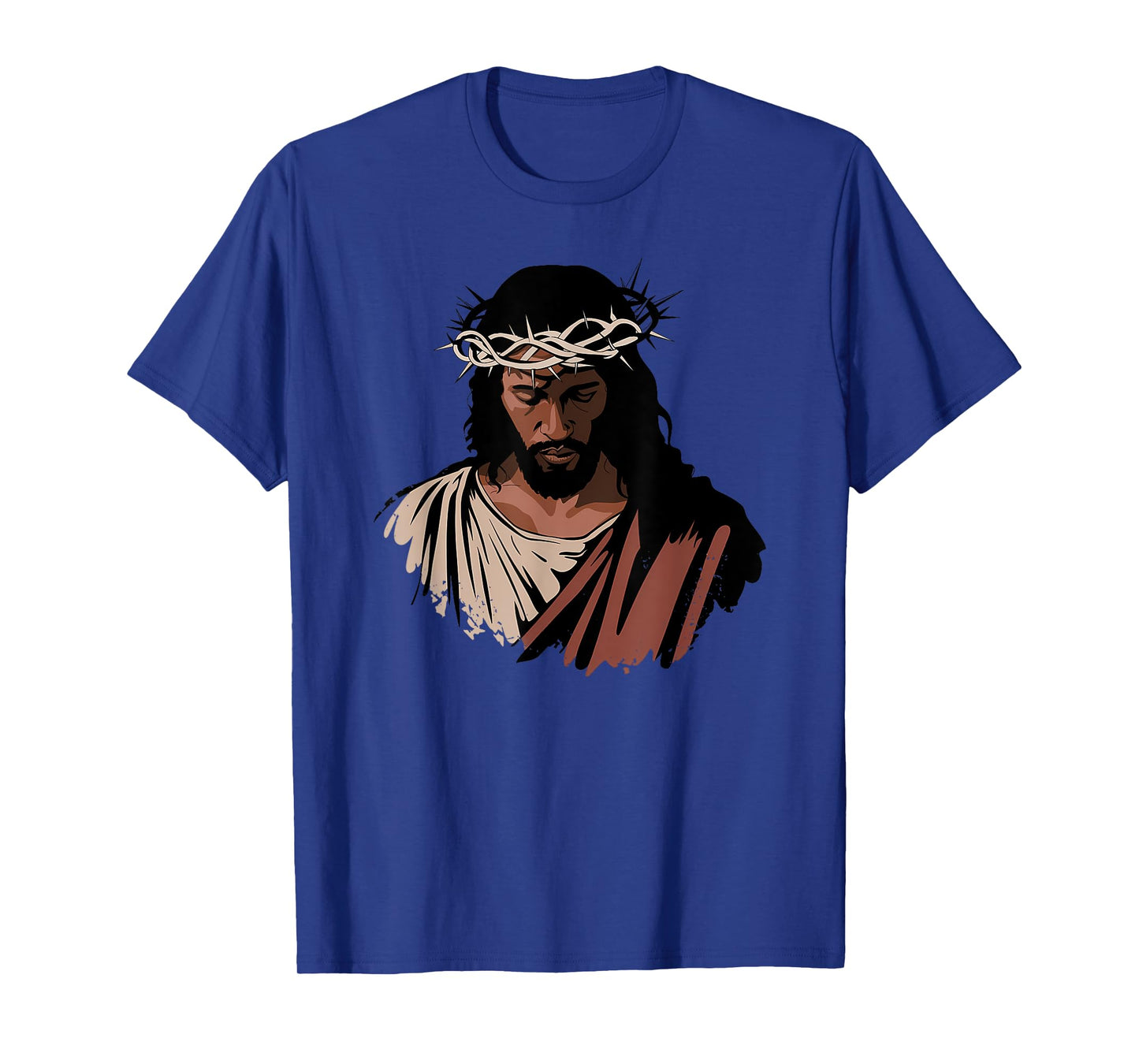 African American Jesus Portrait Black Christian T-Shirt