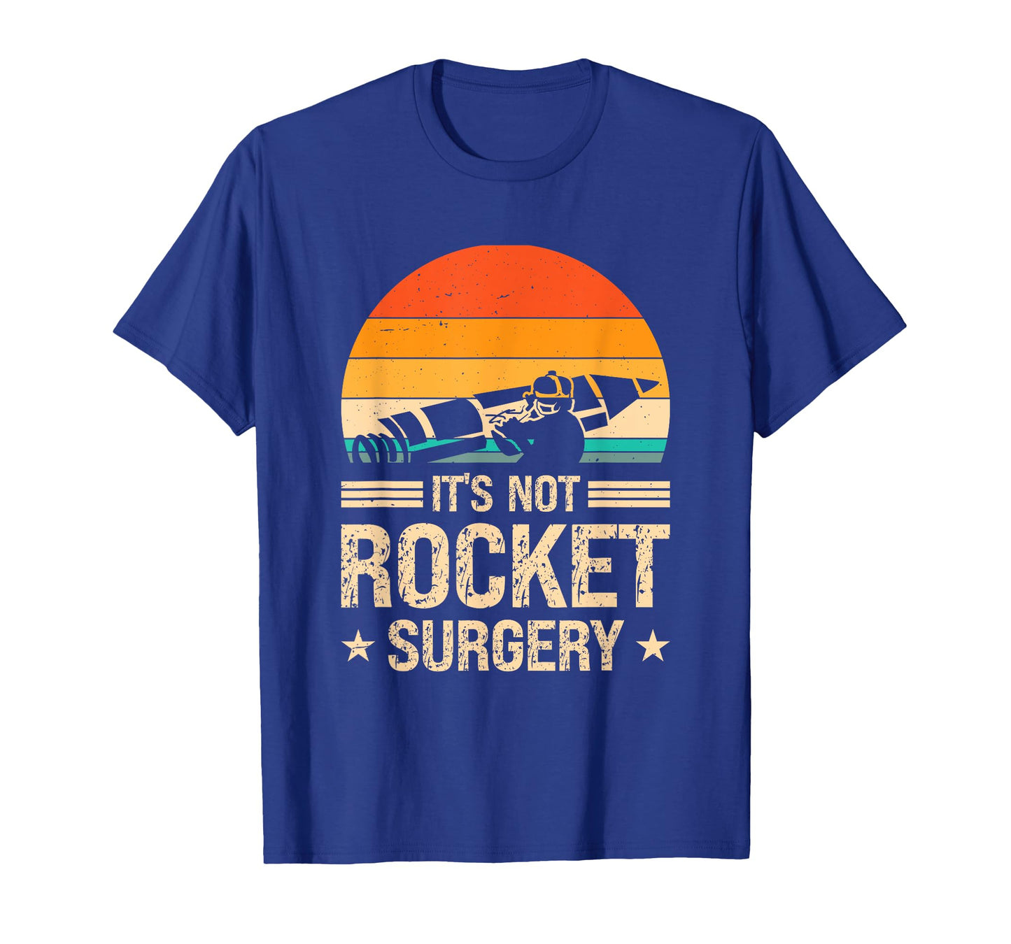 Fun Science Quote Its Not Rocket Surgery Retro Space Shuttle T-Shirt