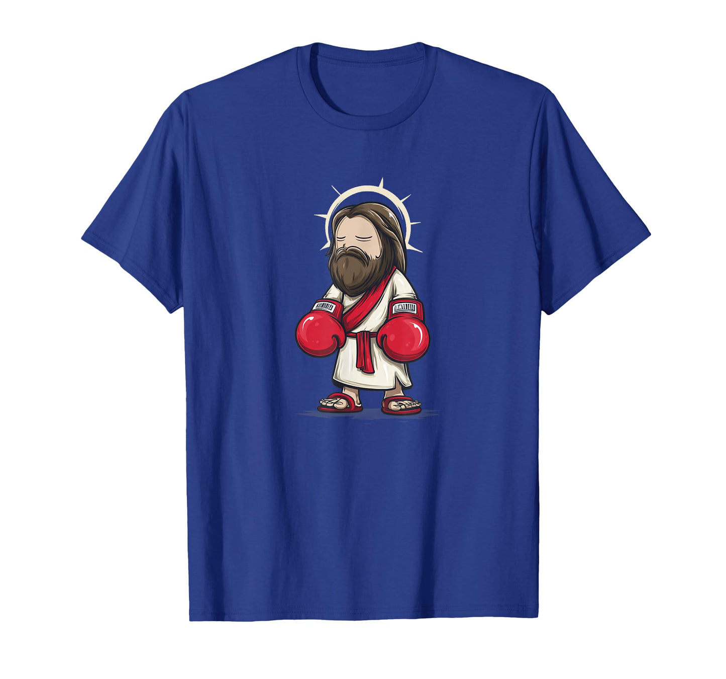 Cool Jesus Fight Costume in Cartoon and Box Look T-Shirt