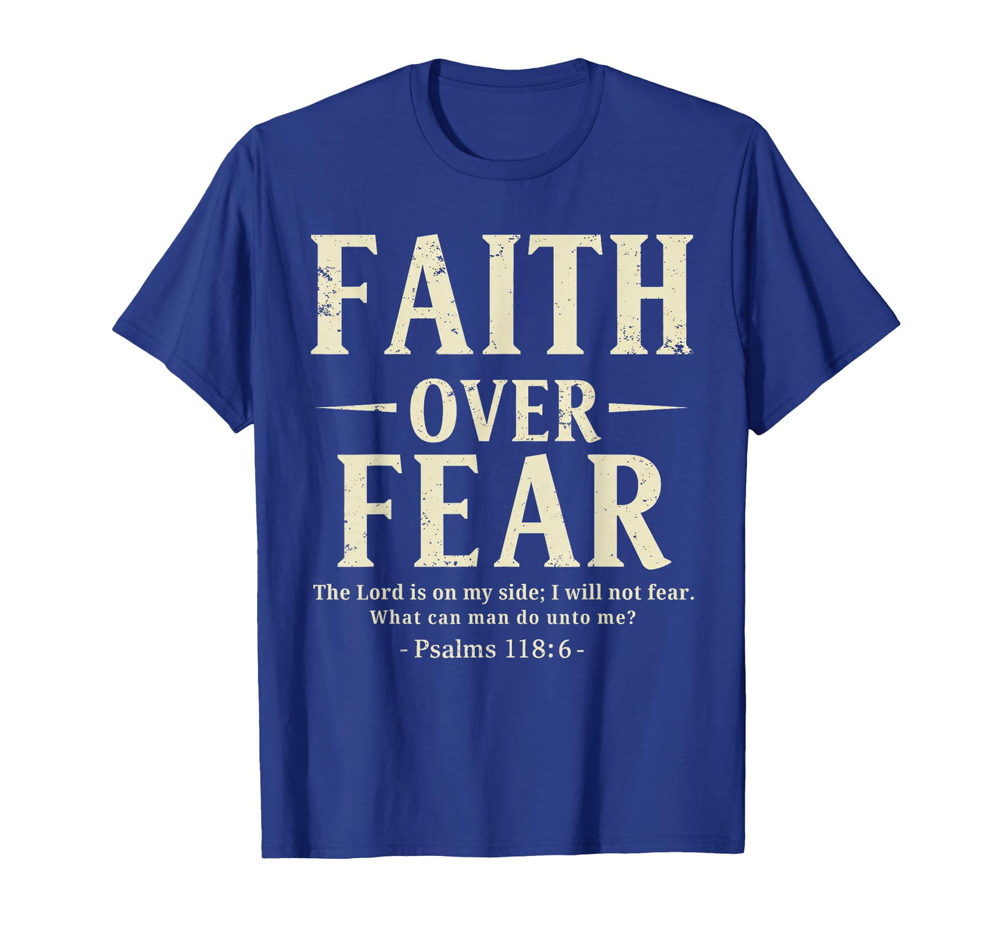 Christian Women Girls Kids Jesus Religious Faith Over Fear T-Shirt