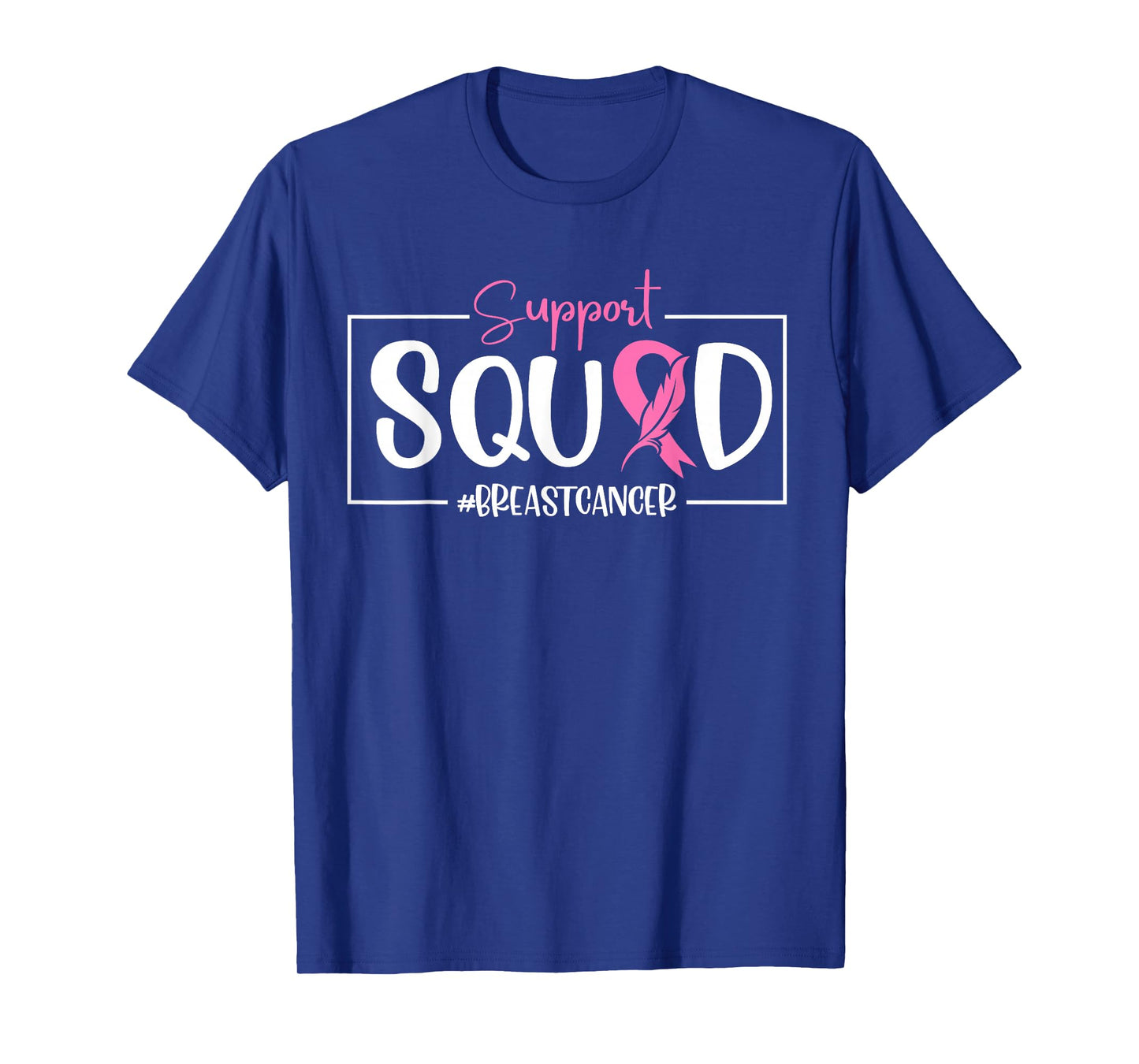 Support Squad Pink Ribbon Breast Cancer Awareness Supporter T-Shirt