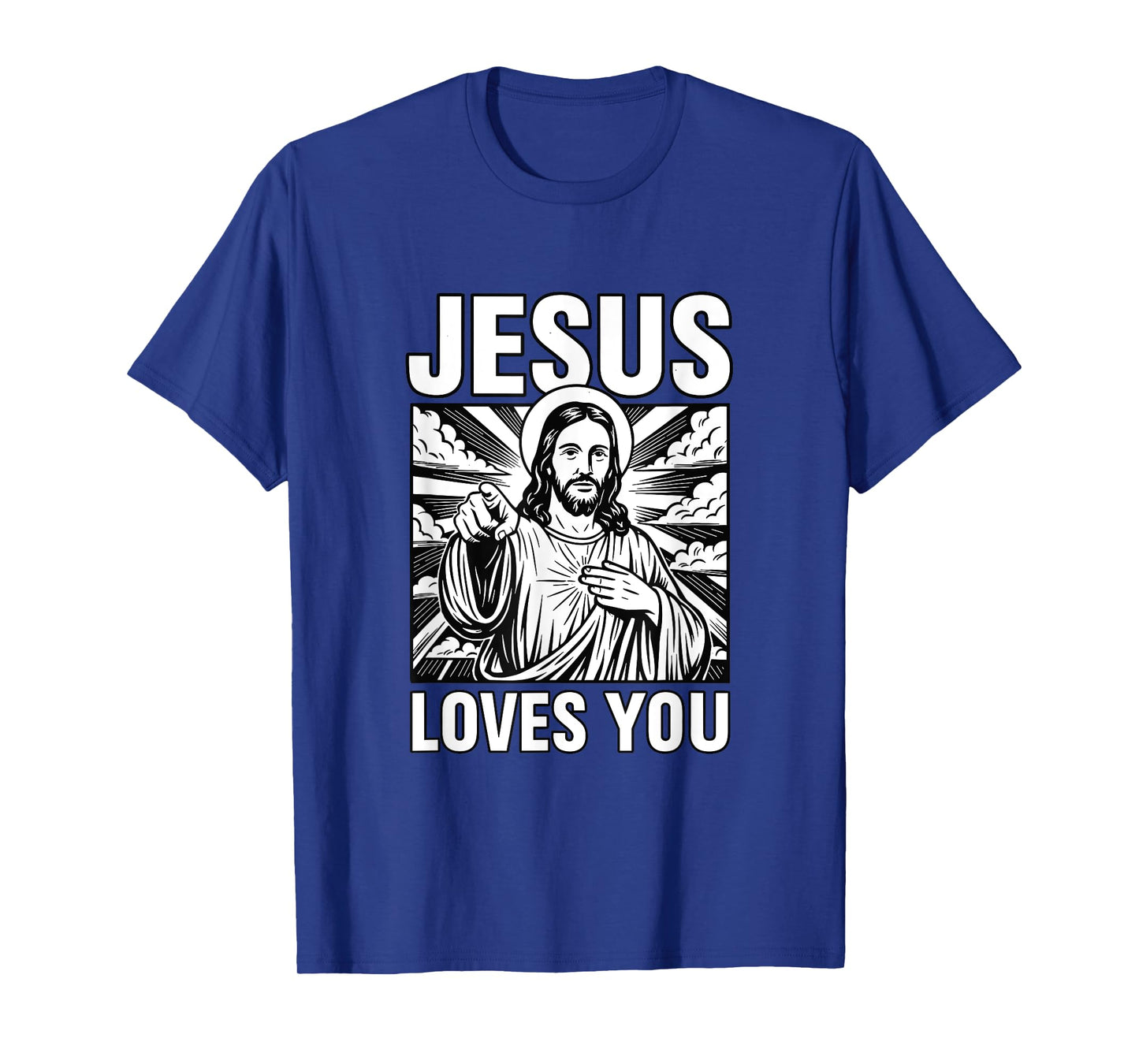 Jesus Loves You Vintage Design T-Shirt