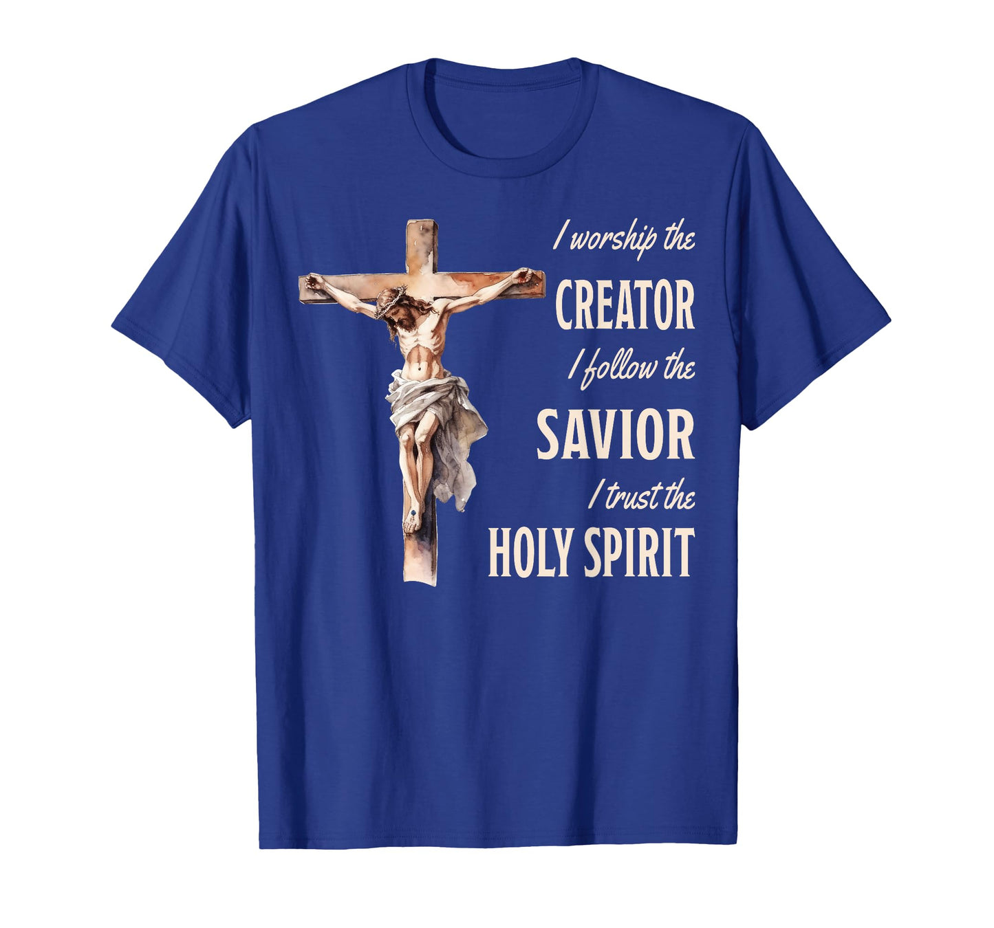 I Follow The Savior Jesus On The Cross Christian T-Shirt