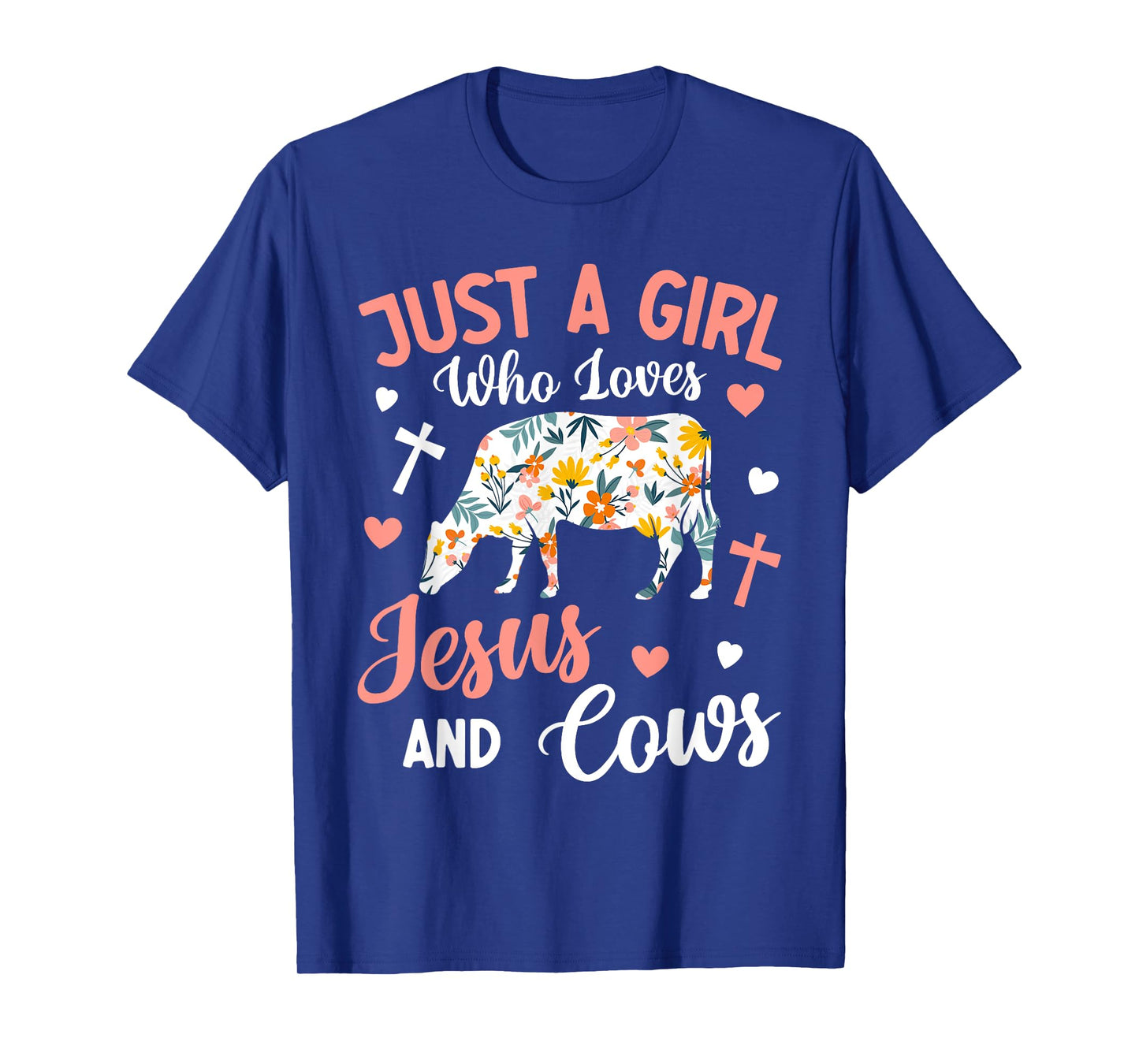 Just a Girl Who Loves Jesus and Cows: Faithful Farming T-Shirt
