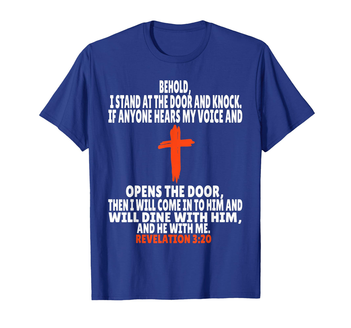 Revelation 3:20 Bible Verses Scripture T-Shirt