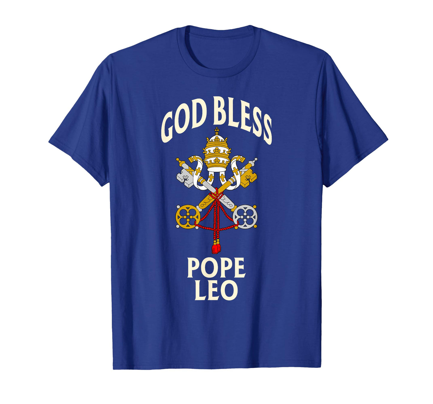 God Bless Pope Leo Vatican Crest Catholic Prayer Blessing T-Shirt