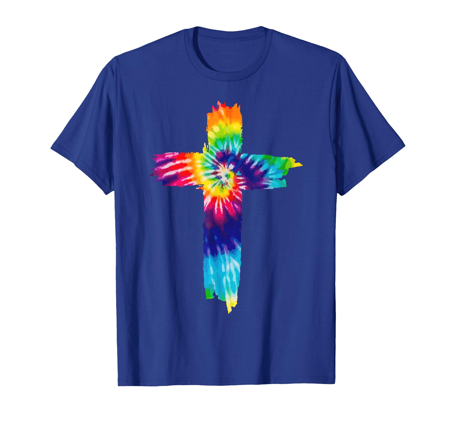 Cross Tie Dye Christian Jesus Hippie Bible Religious T-Shirt