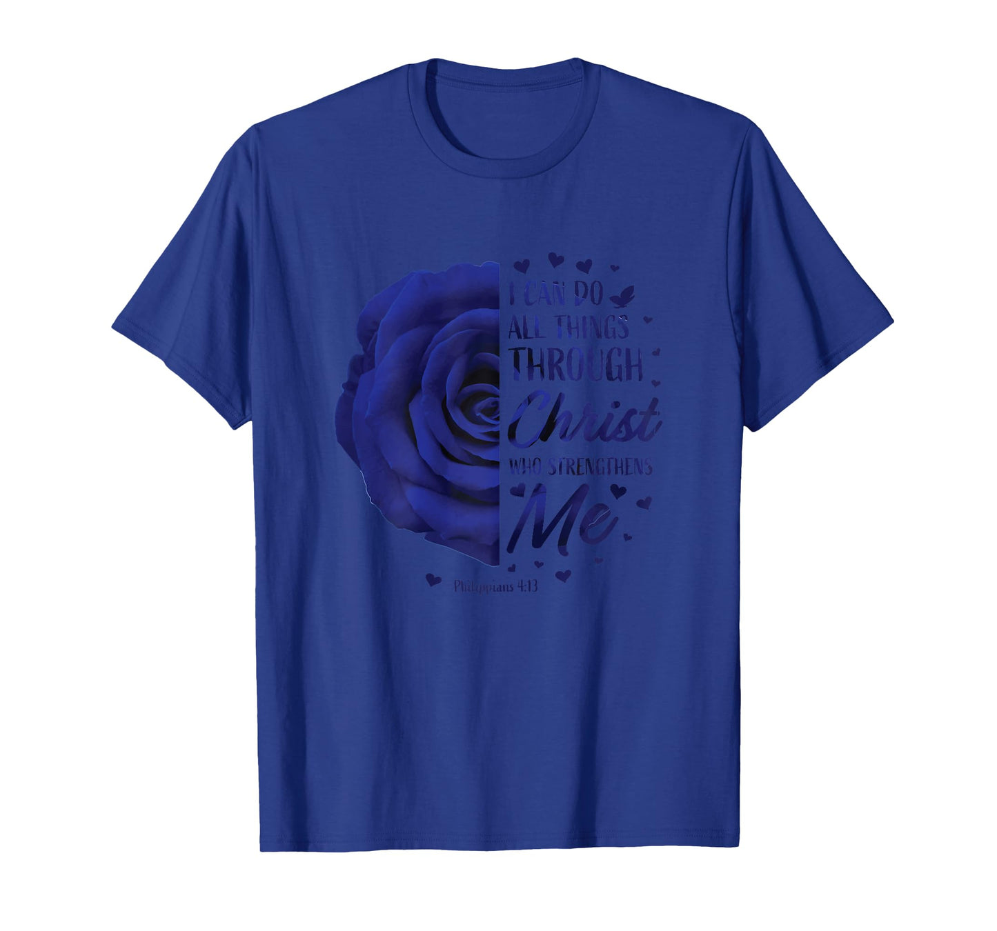 Philippians 4:13 Christian Bible Verse Gifts Women Religious T-Shirt