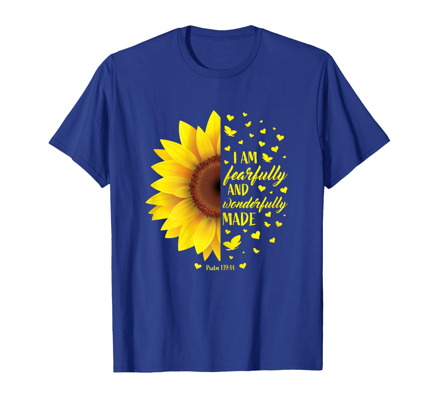 Christian Bible Verse Gifts Women Teen Girls Cute Sunflower T-Shirt