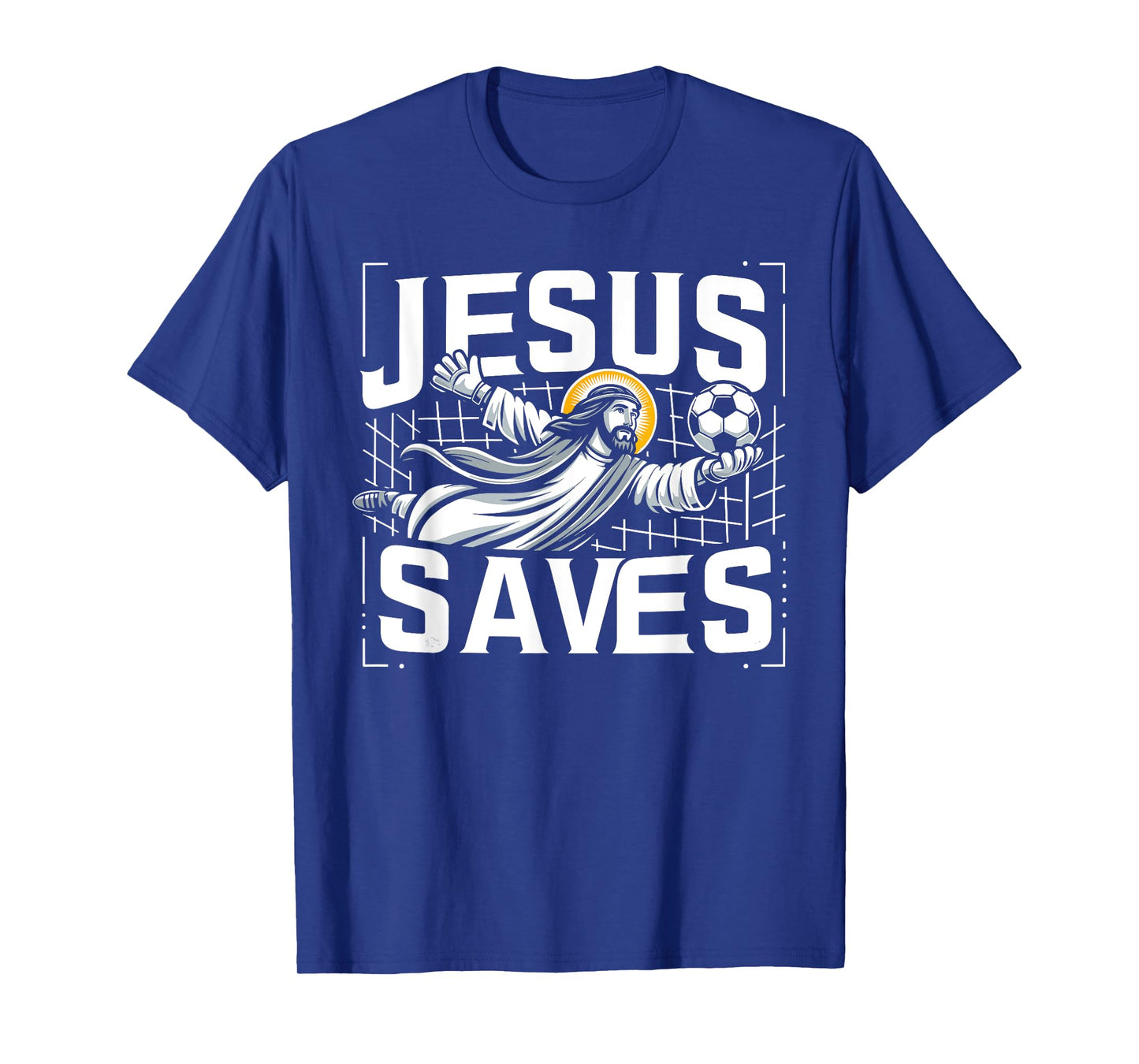 Vintage Jesus Saves Soccer Goalie T-Shirt