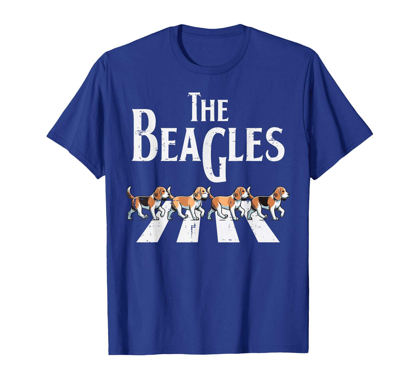 The Beagles Dogs Crossing Funny Saying Parody Men Women Kids T-Shirt