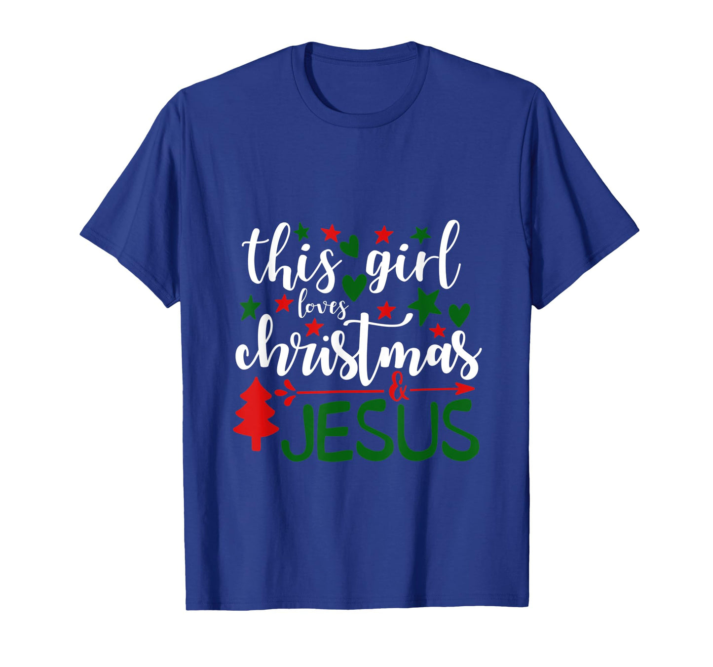This Girls Loves Christmas and Jesus - Christian T-Shirt