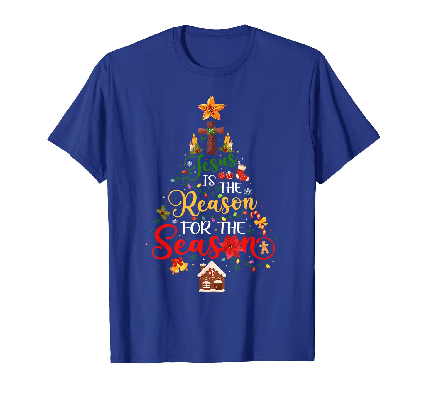 Jesus is The Reason for The Season Christian Faith Christmas T-Shirt