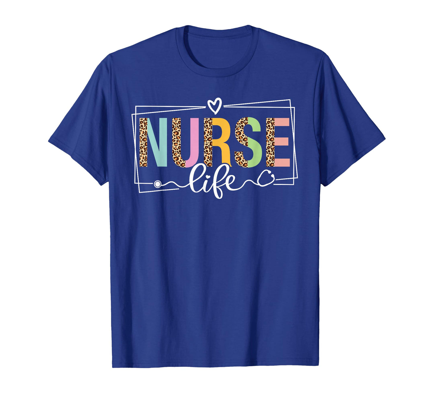 Nurse Life RN LPN CNA Nurse Week Healthcare Leopard Women T-Shirt
