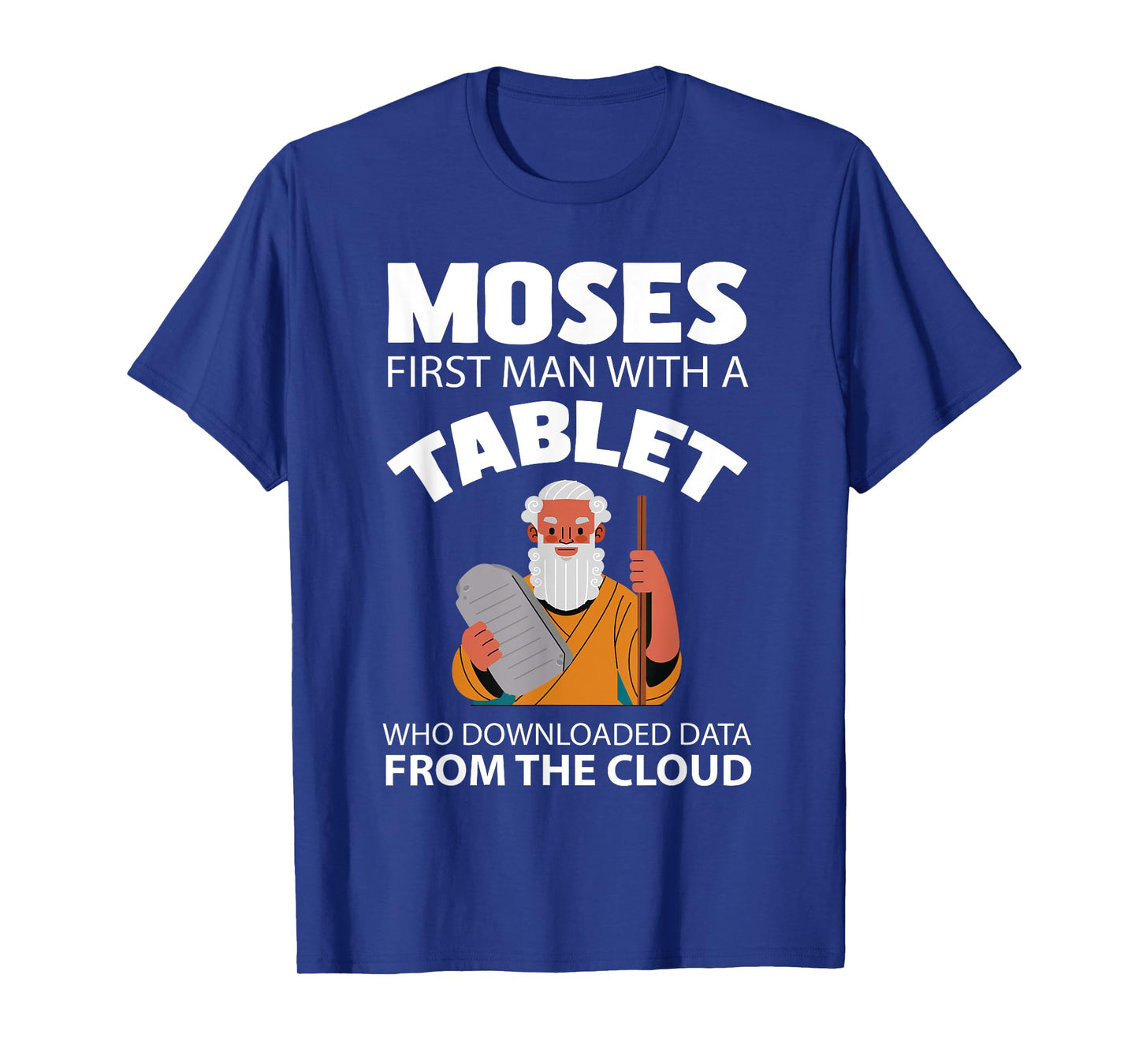 Jewish Passover Moses Tablet Data Cloud T-Shirt