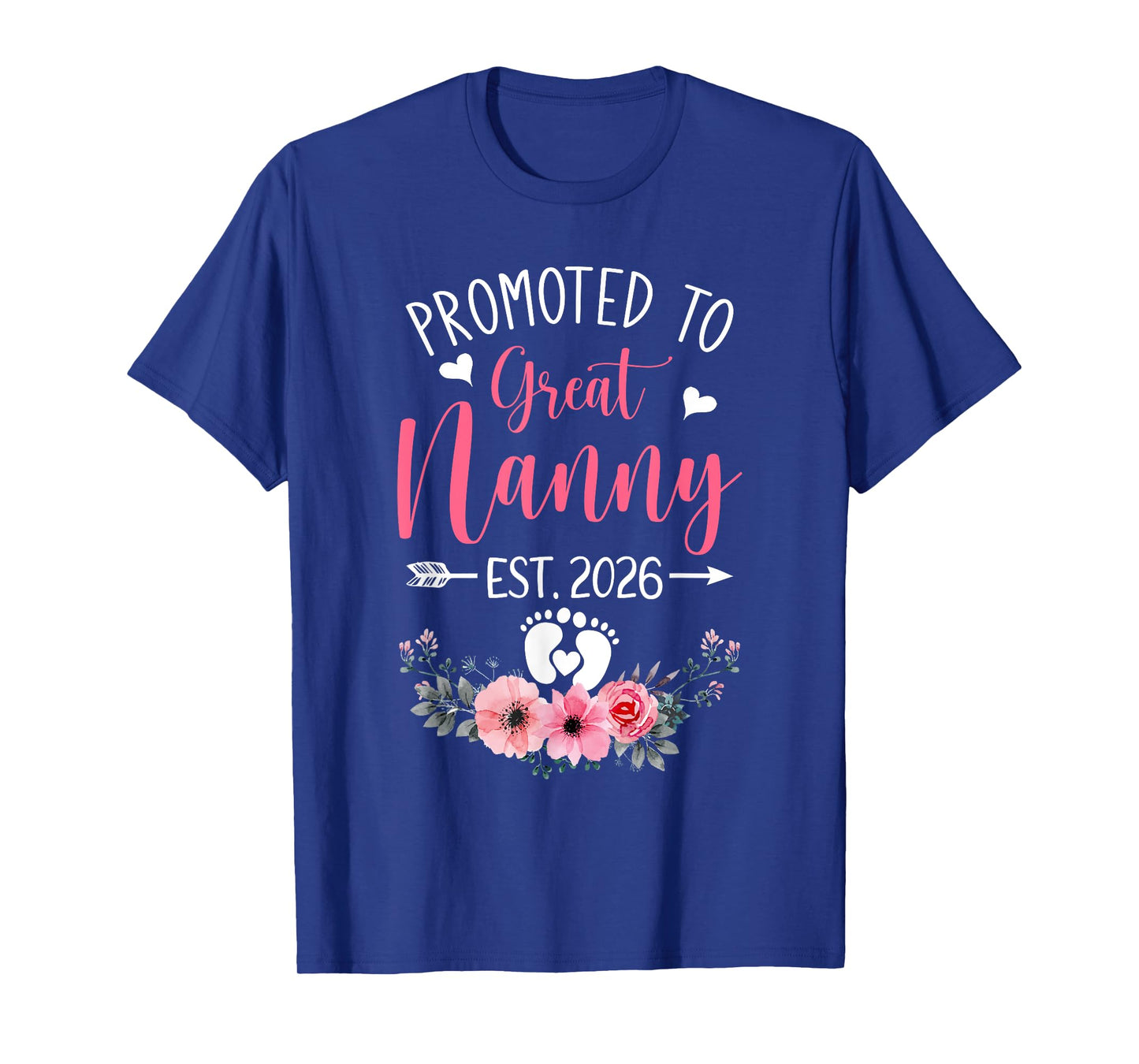 Promoted To Great Nanny Est 2026 Mothers Day T-Shirt