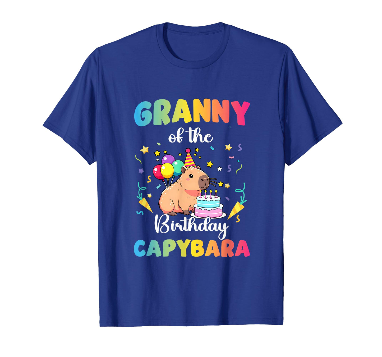 Granny of The Birthday Girl Capybara Bday Party Family T-Shirt