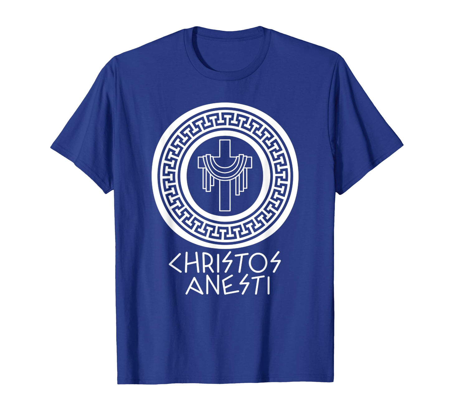 Christos Anesti Cross Jesus Egg Orthodox Greek Easter T-Shirt