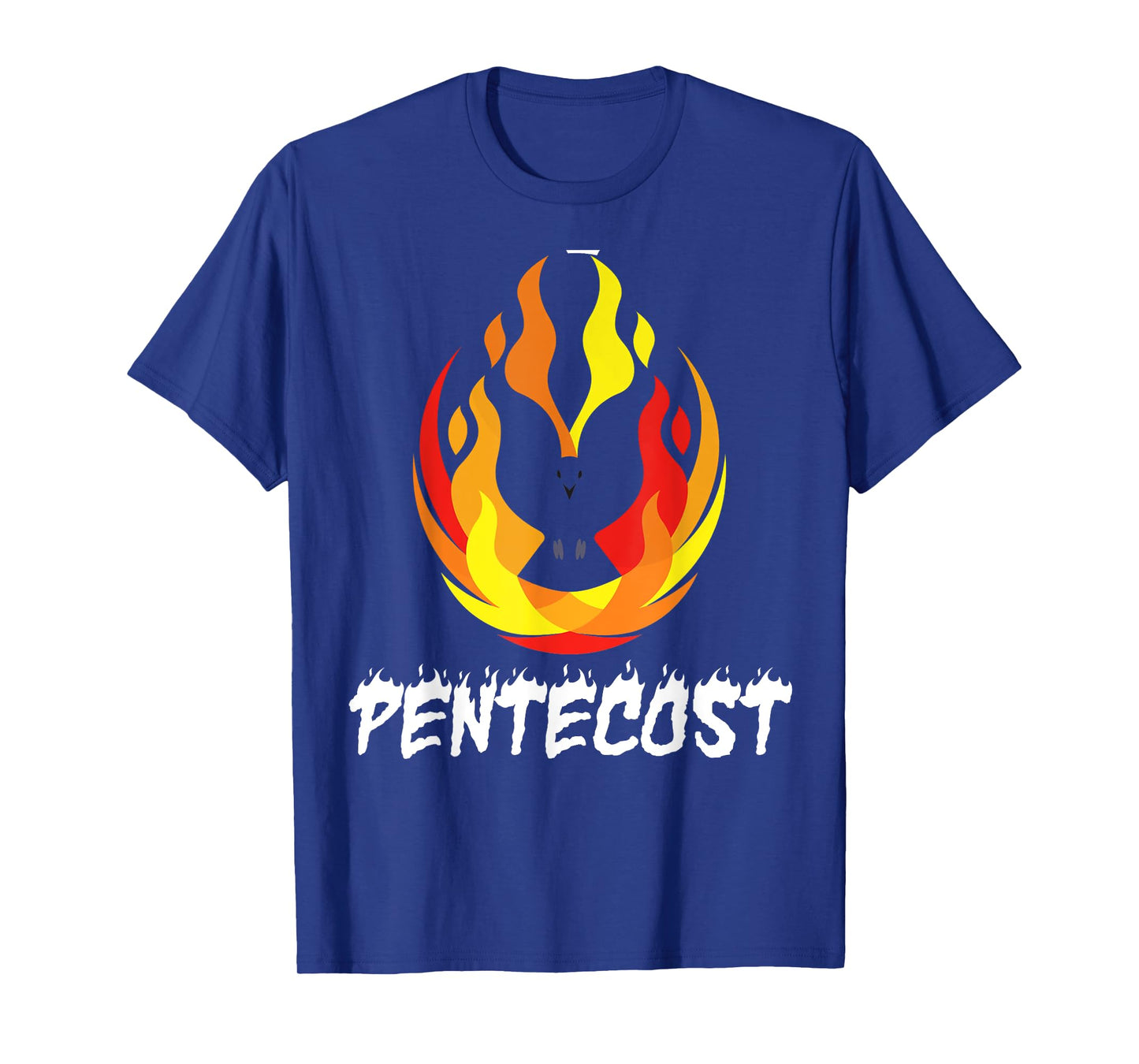 Pentecost Doves Tongues of Fire Flame Acts Holy Spirit T-Shirt