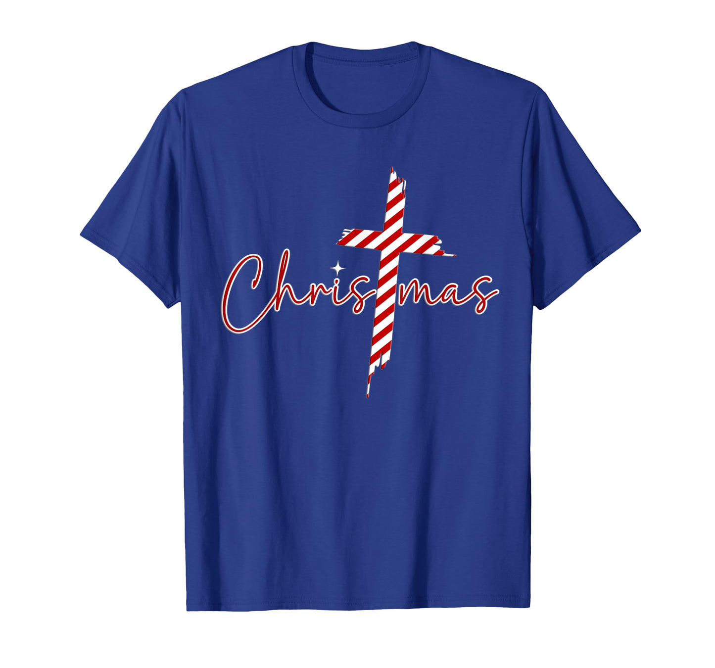 Christmas Candy Striped Cane Love Jesus Christ T-Shirt