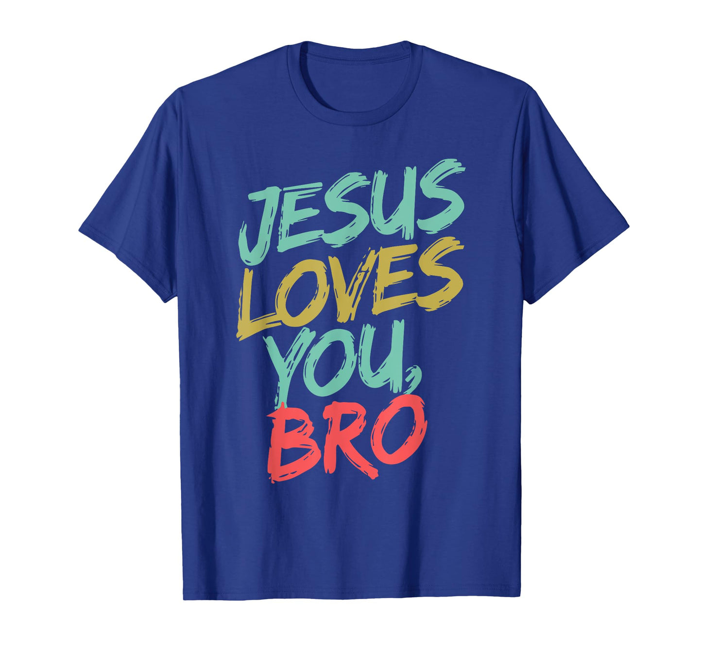 Youth Jesus Loves You Bro Funny Christian Boy Kids Men Faith T-Shirt