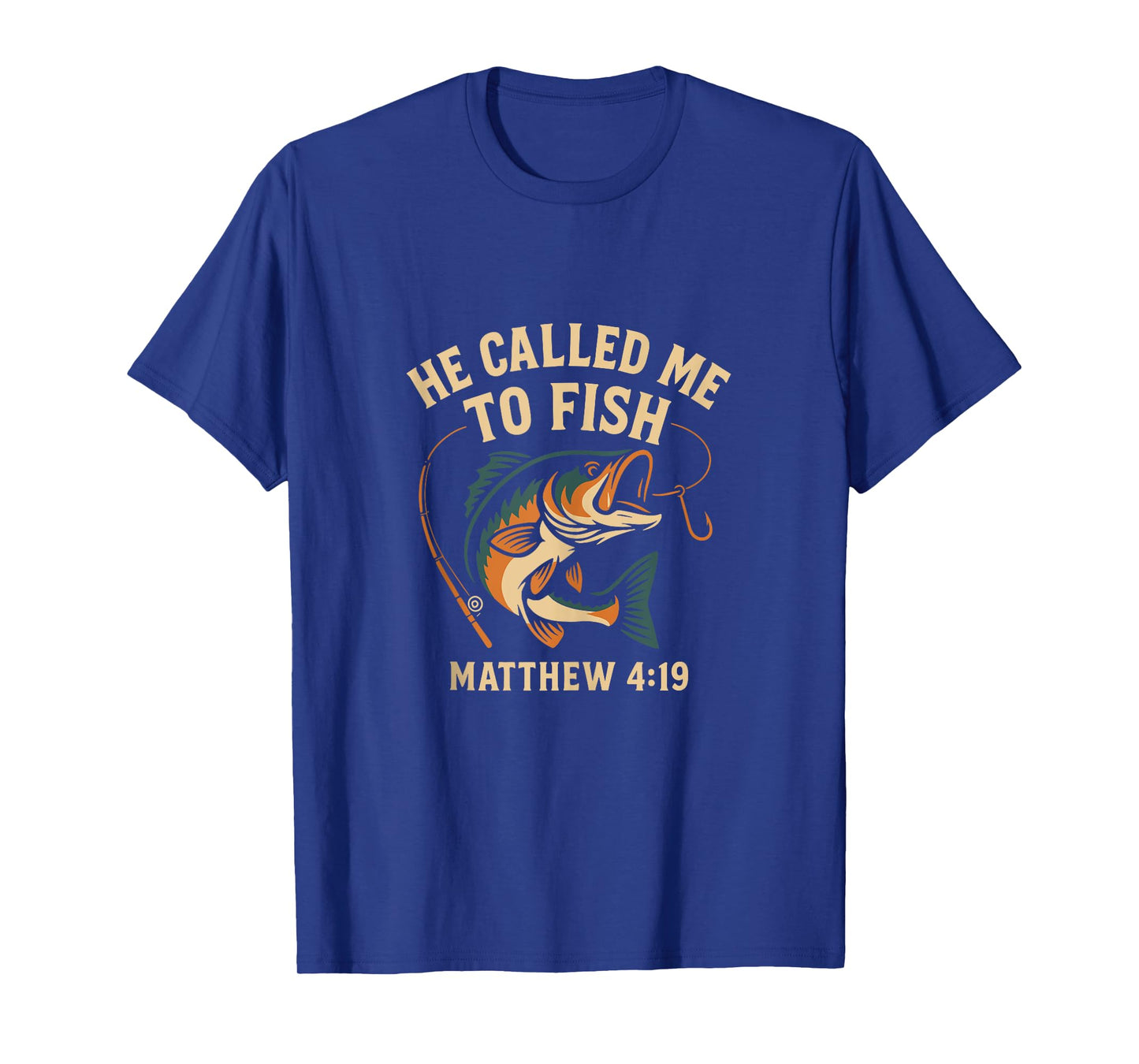 He Called Me to Fish Matthew 4:19 Christian Fishing Tank Top