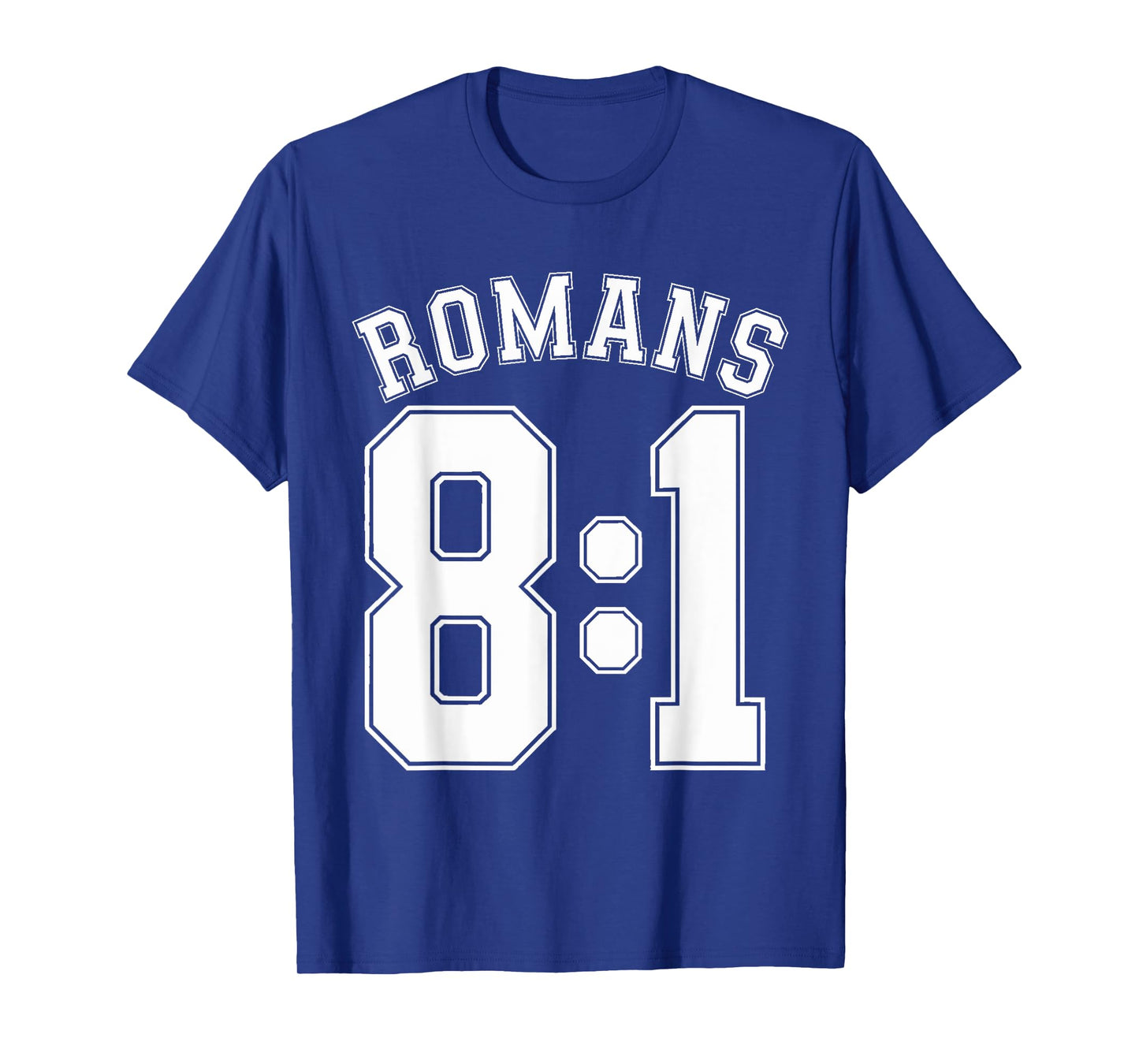 Romans 8:1 Sports Jersey Christian Motivation Apparel T-Shirt