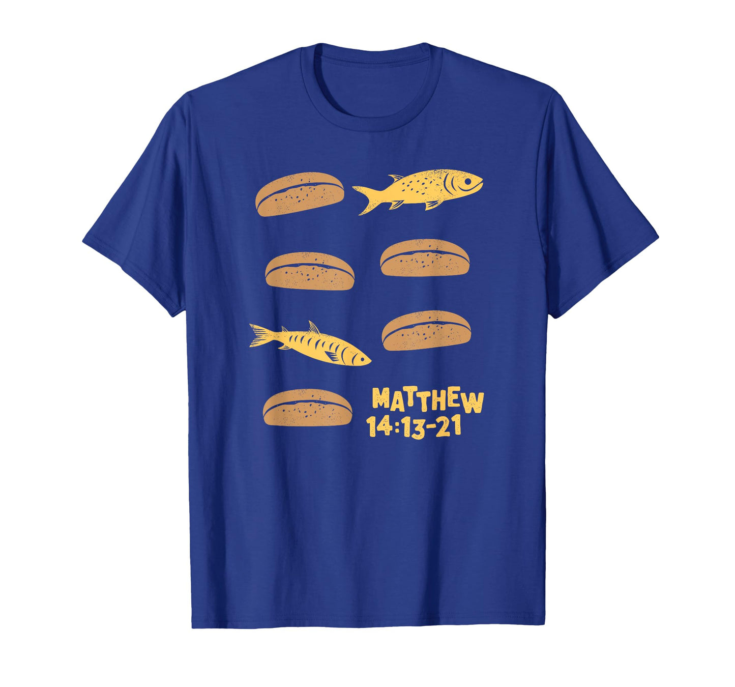 Jesus Feeds The 5000 5 Loaves of Bread 2 Fish Bible Story T-Shirt