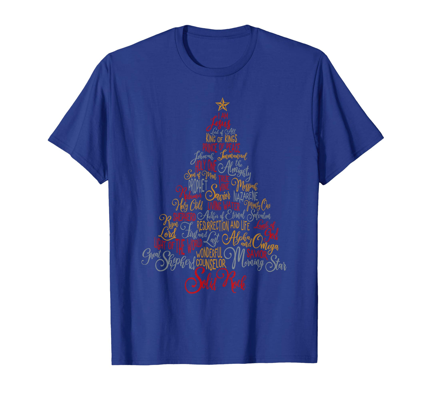 Names Of Jesus Christmas Tree Gift Amazing Xmas Tree Gift T-Shirt