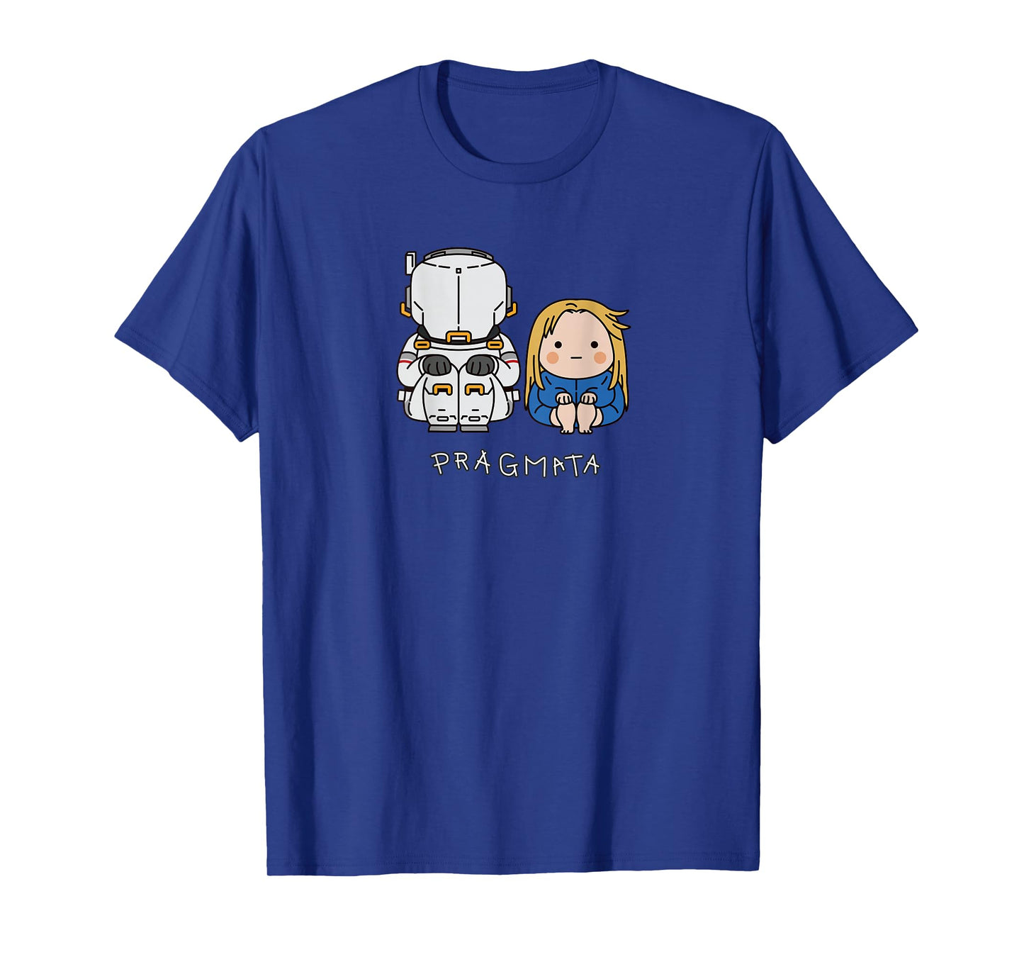 PRAGMATA Hugh & Diana Sitting BP T-Shirt - T-Shirt | Royal