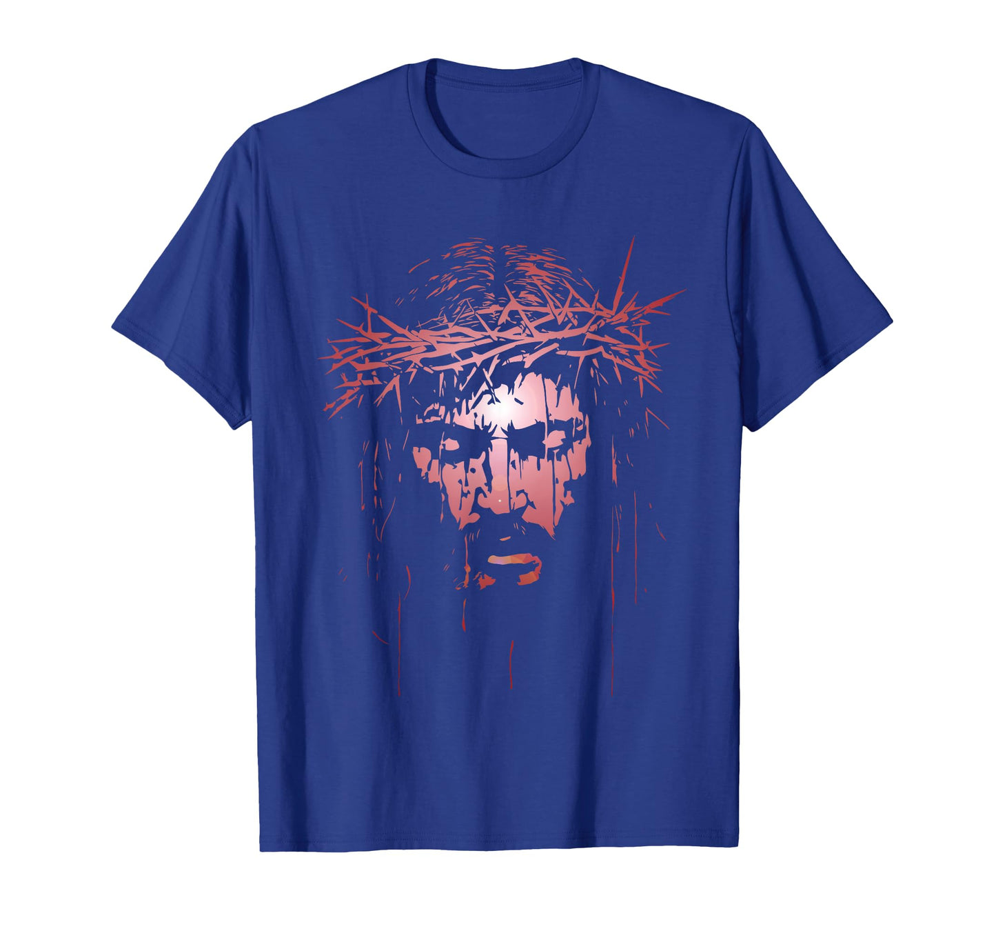Jesus Christ Crown of Thorns Silhouette T-Shirt