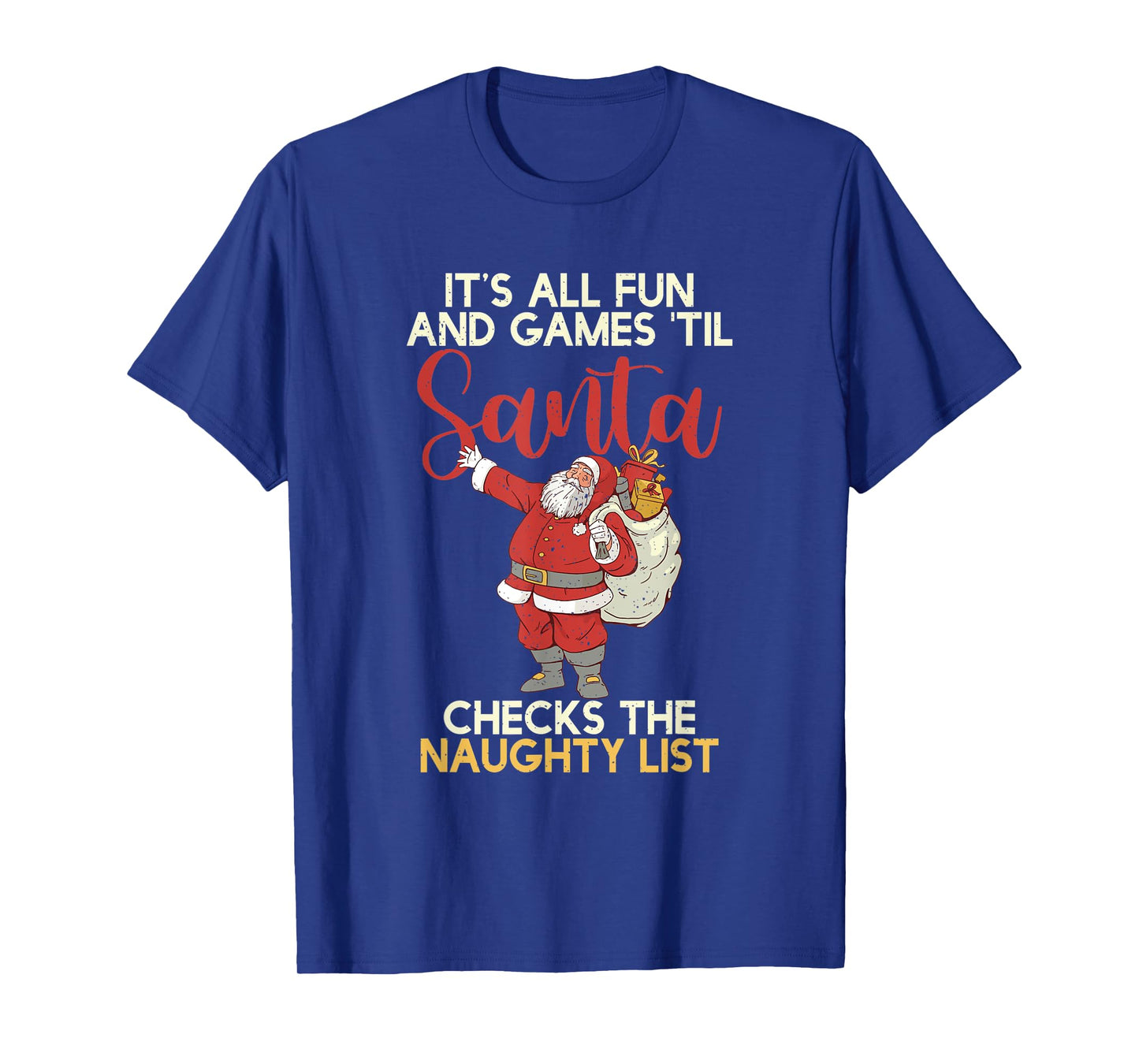 Christmas Distressed Retro Funny Santa T-Shirt