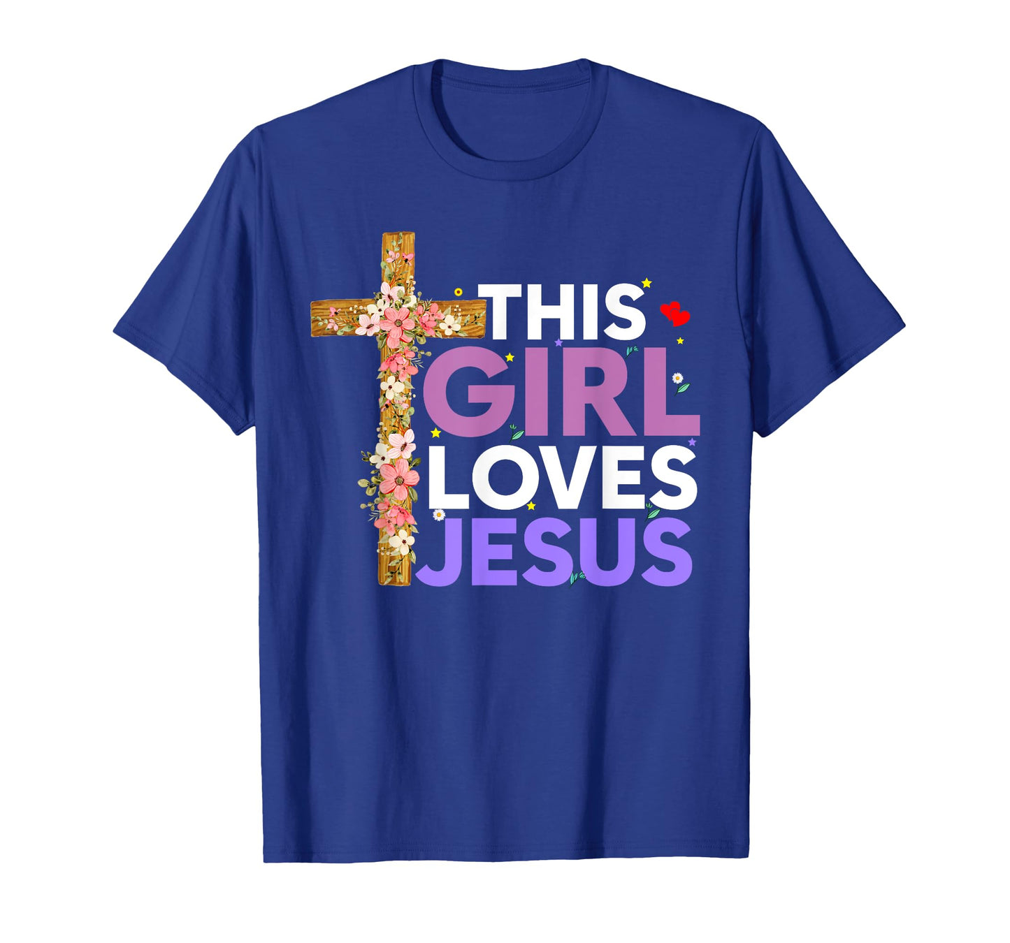 This Girl Loves Jesus Cute Christian Girl Jesus T-Shirt