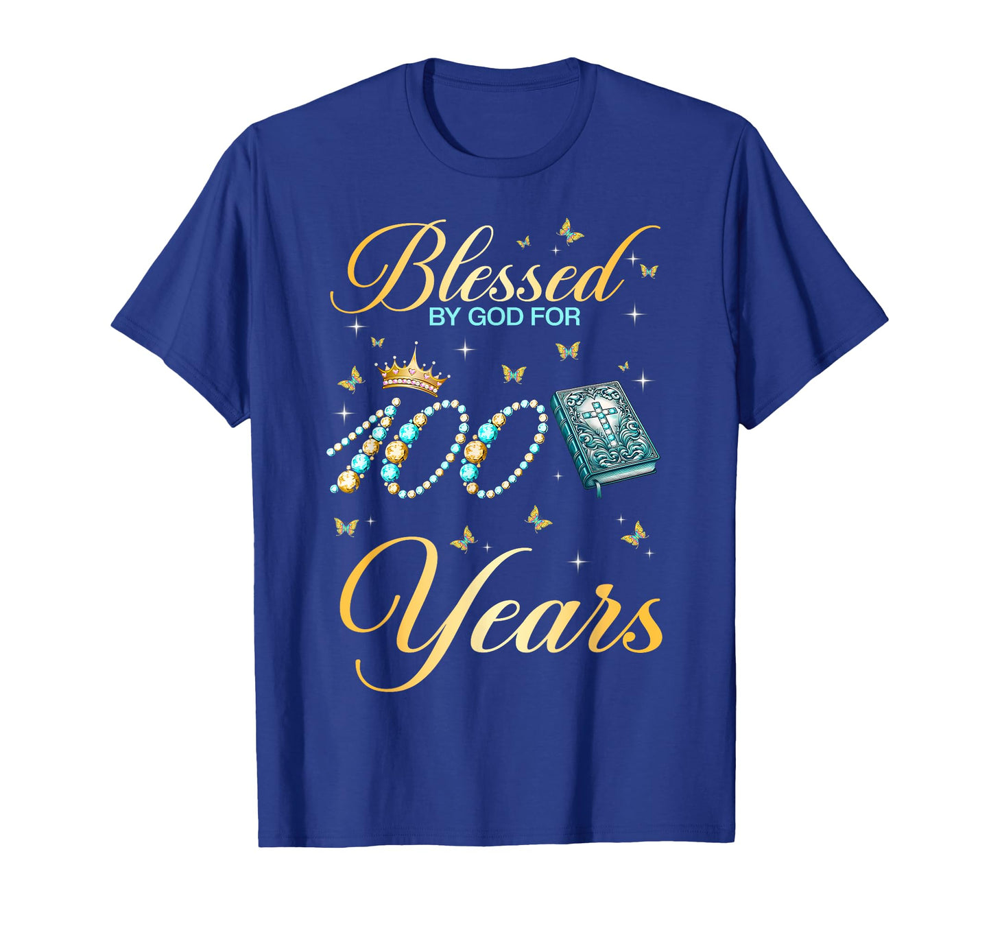 Blessed by God for 100 Years Old 100th Birthday Women T-Shirt
