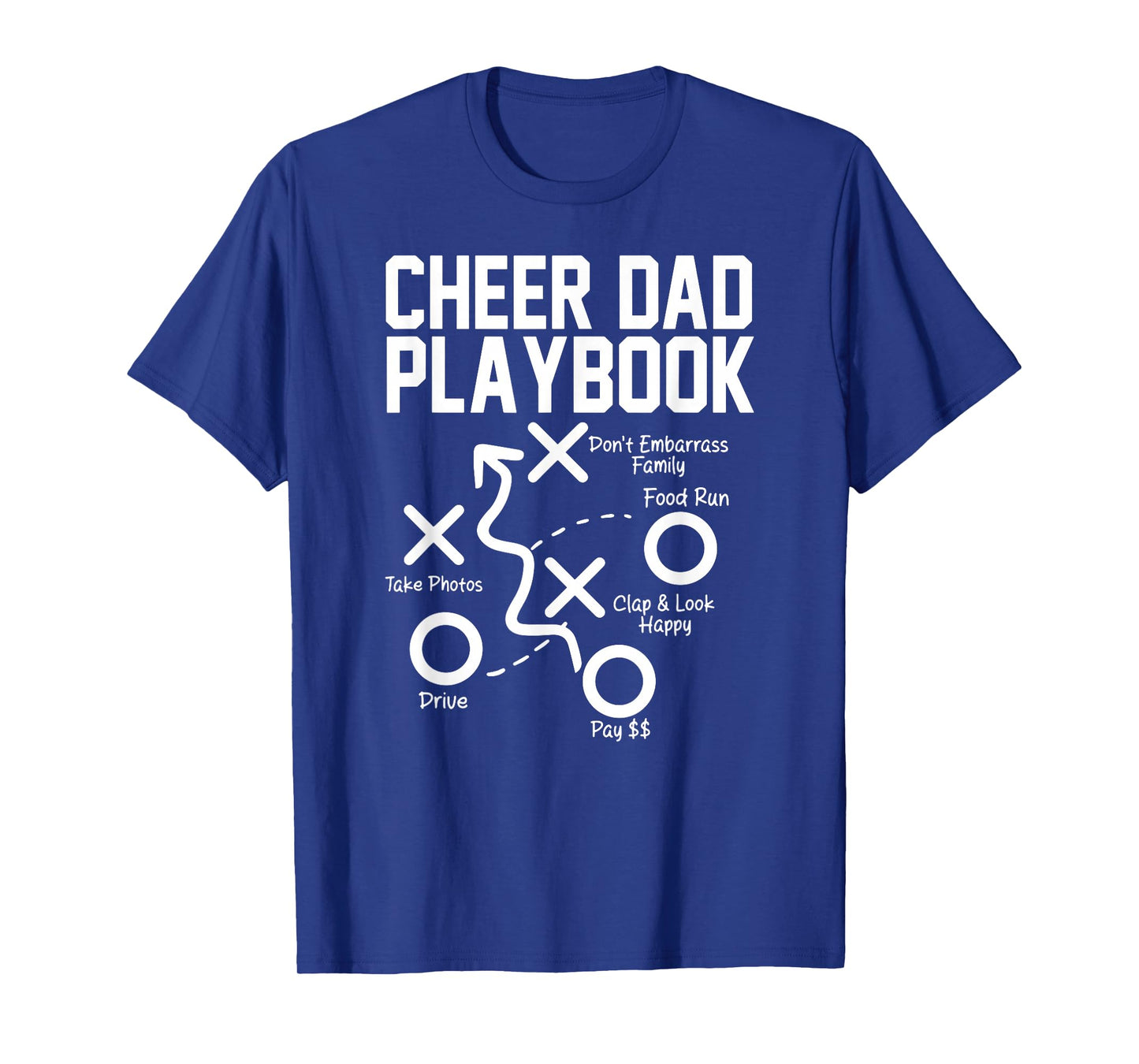 Cheer Dad Playbook Funny design T-Shirt