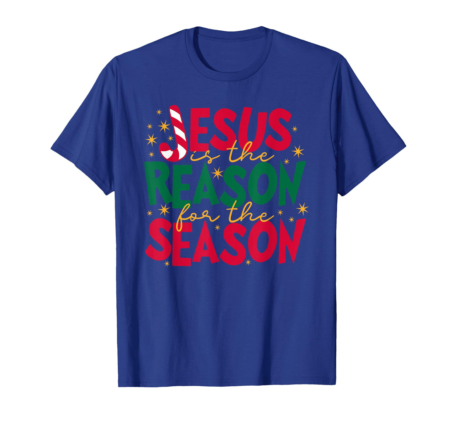 Jesus is the Reason for the Season - Candy Cane "J" T-Shirt