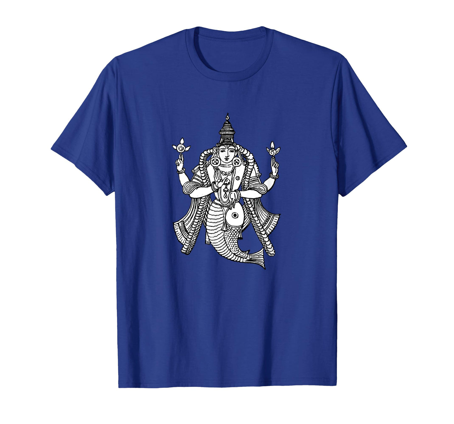 Vishnu as a Fish Hindu God Hinduism Art T-Shirt