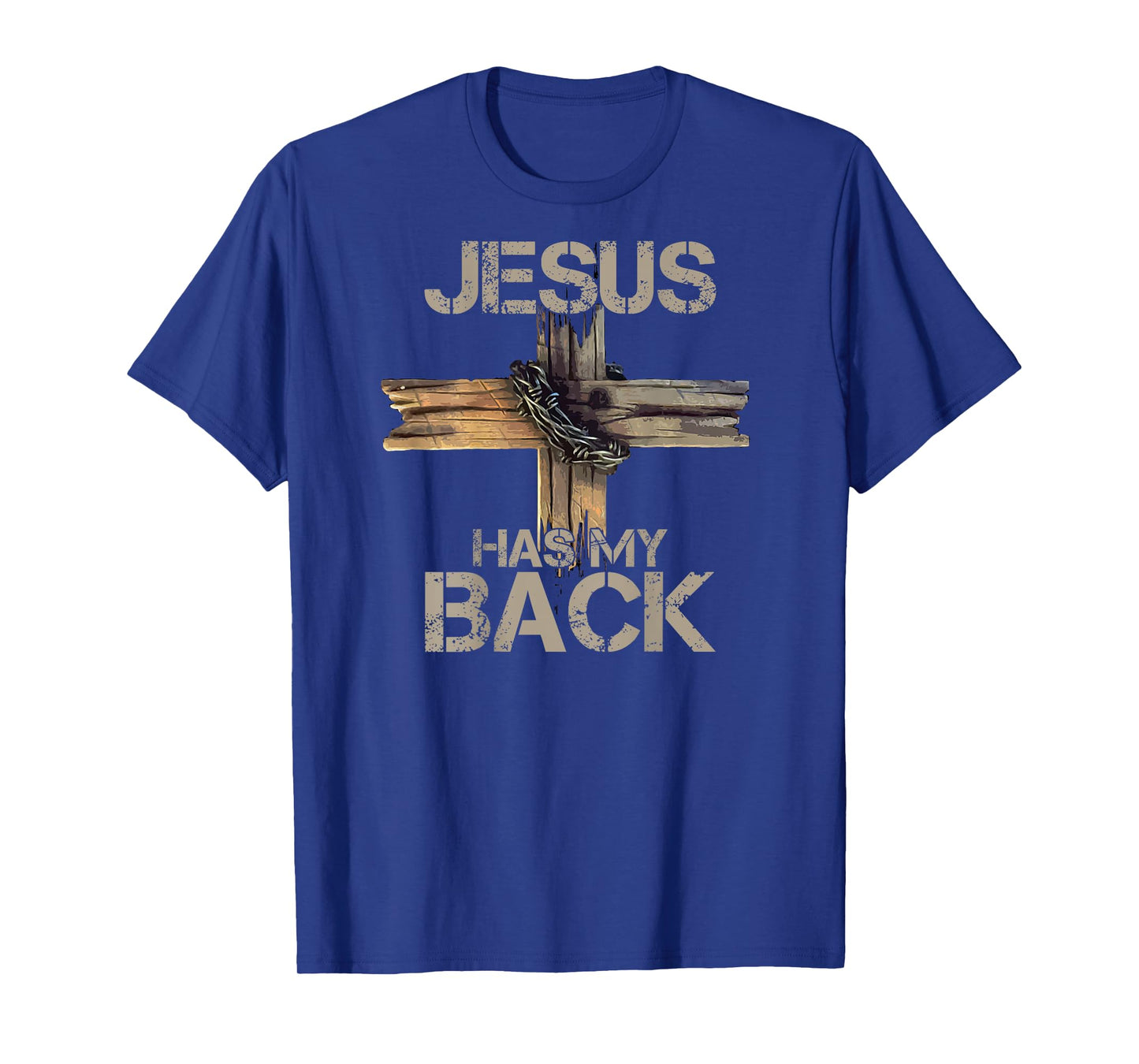 Jesus Has My Back (on back) Christian T-Shirt