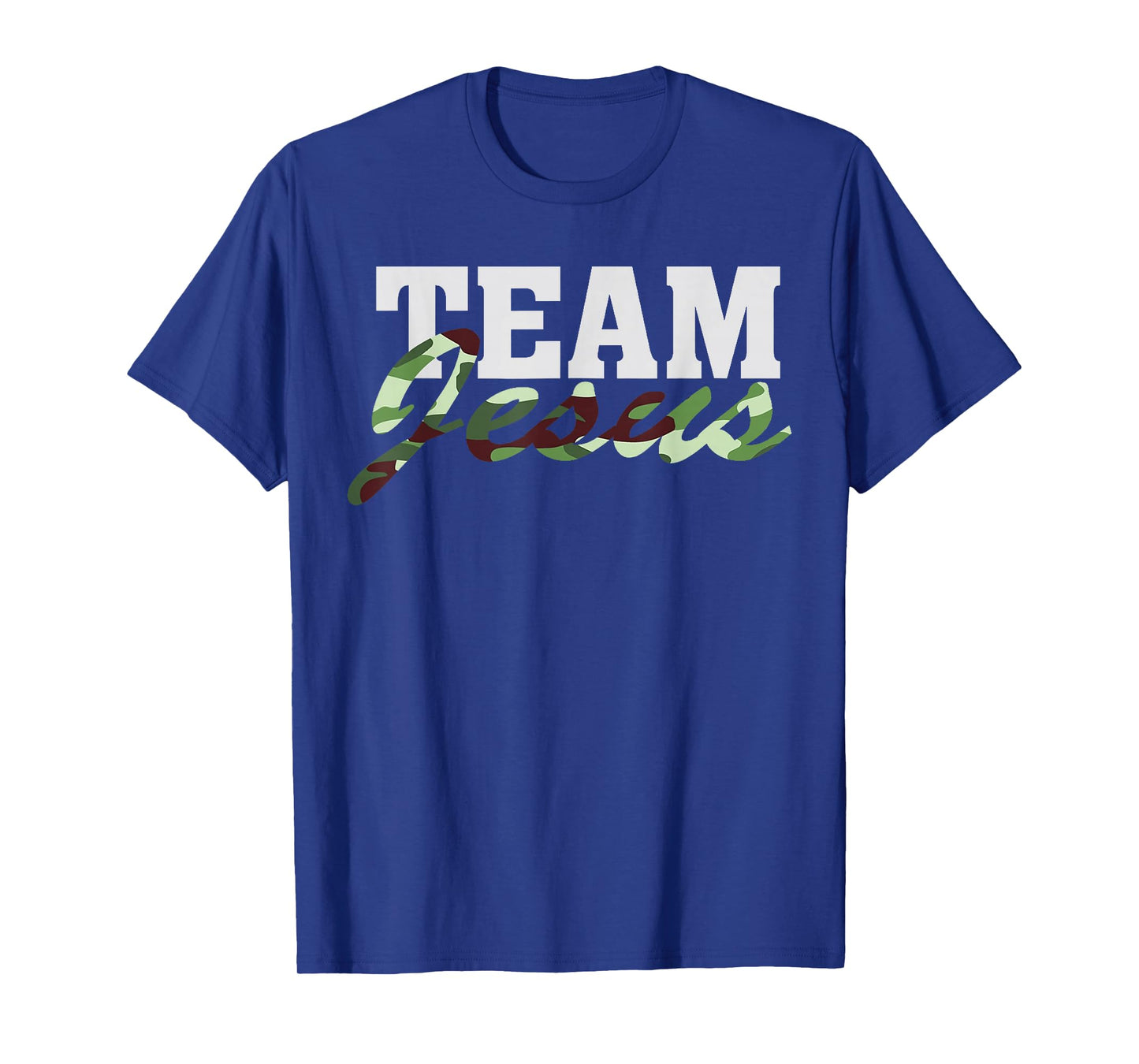 Camo Christian God Faith Team Jesus Religious T-Shirt