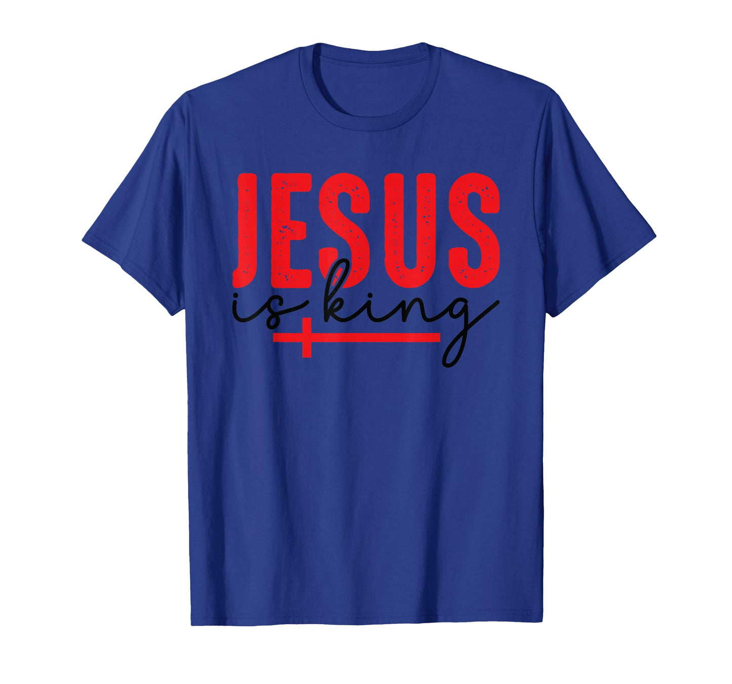 Retro Jesus is King Christian - Bible Verse Faith Religious T-Shirt