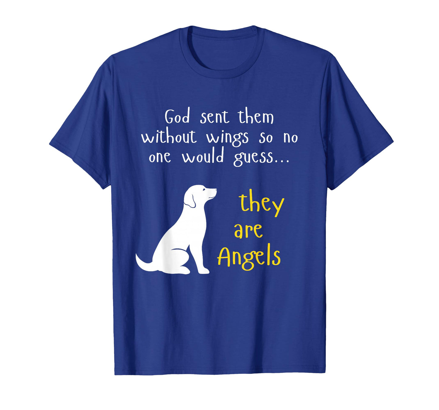 Dog Lover Angel Design Faithful Pet Tribute Gift T-Shirt