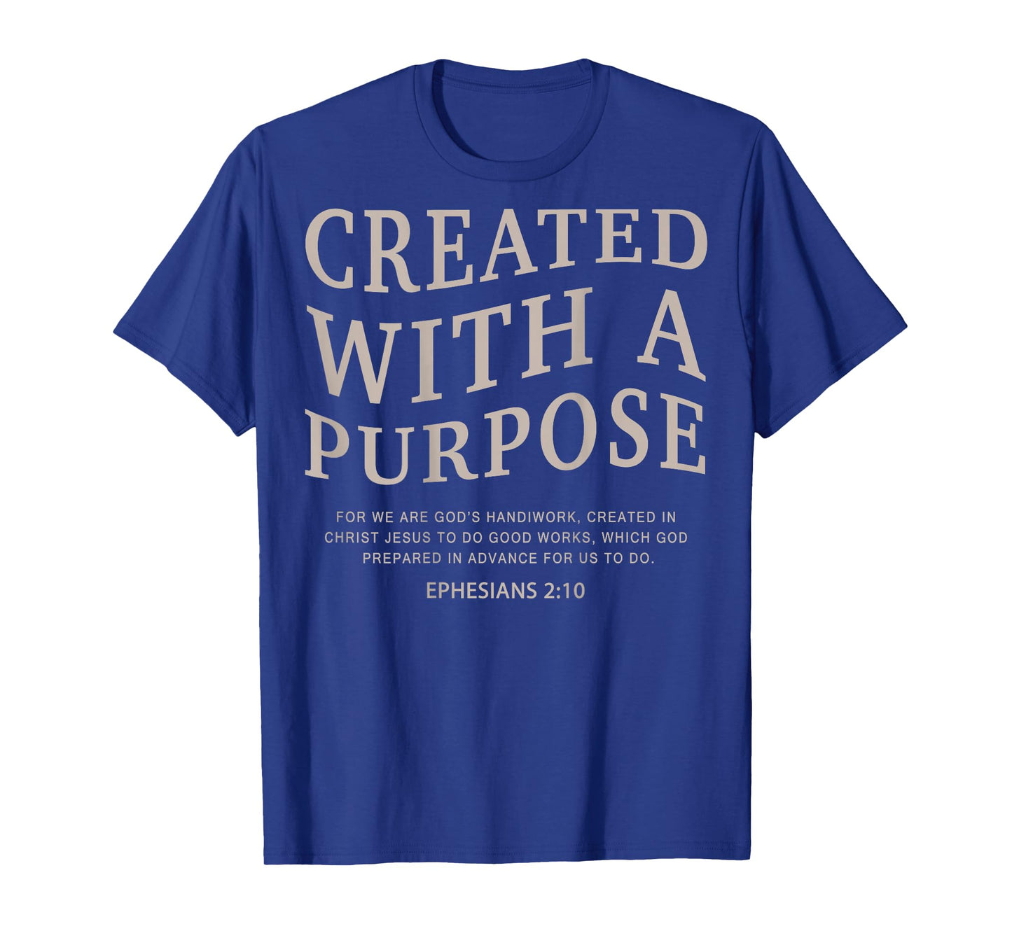 Created With A Purpose Cute Christian Teen Girls Women Jesus T-Shirt