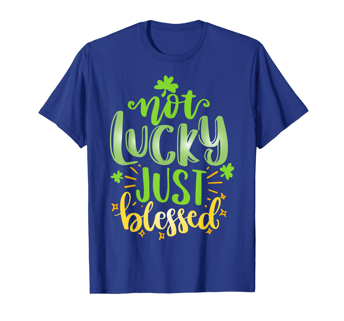 Christian St Patrick Day Shamrock Not Lucky Blessed For Kids T-Shirt