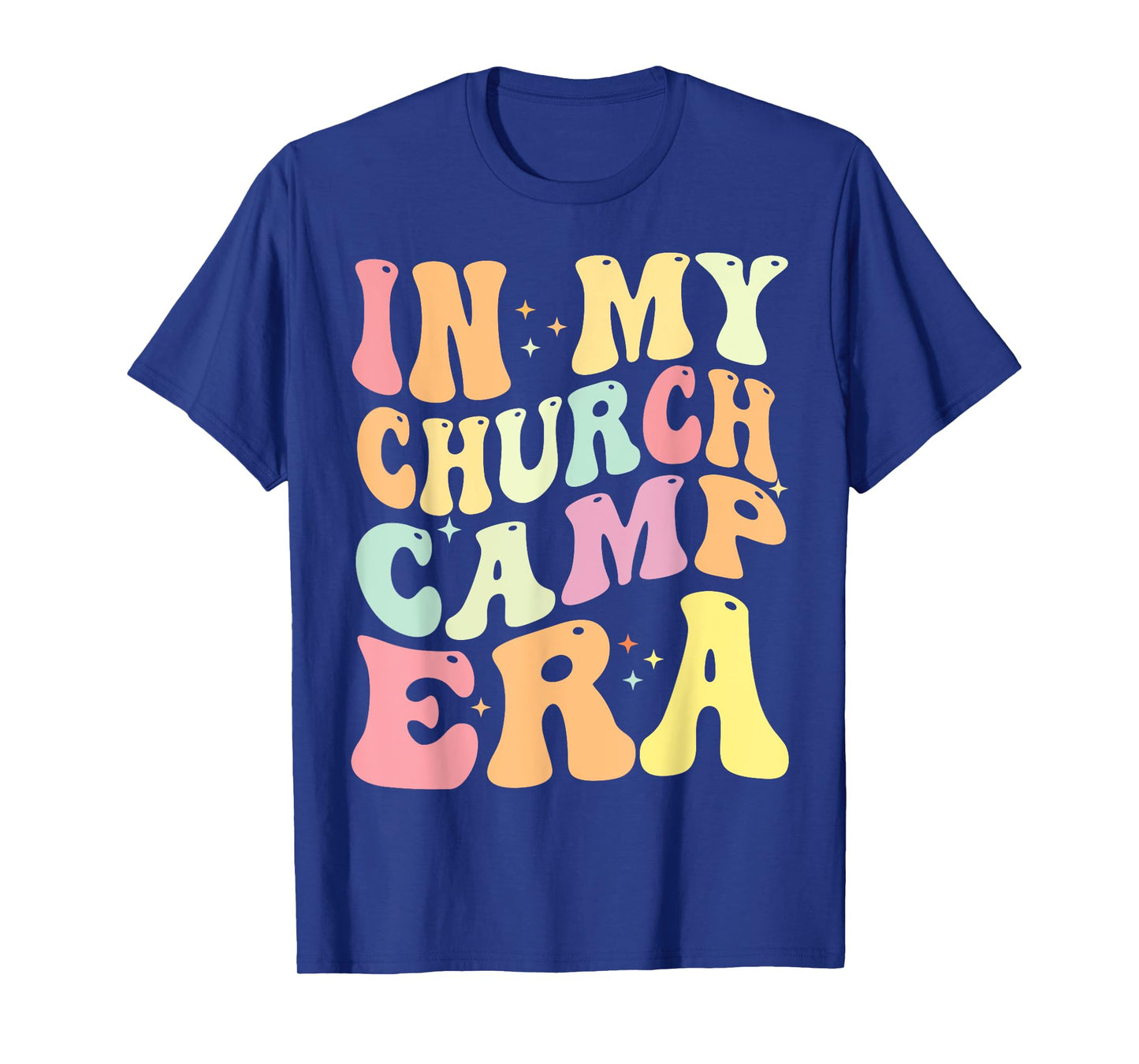 In My Church Camp Era Funny Groovy Summer Camping T-Shirt