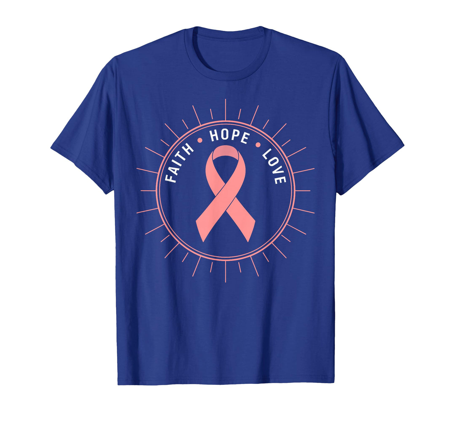 Faith Hope Love Breast Cancer Awareness Pink Ribbon T-Shirt