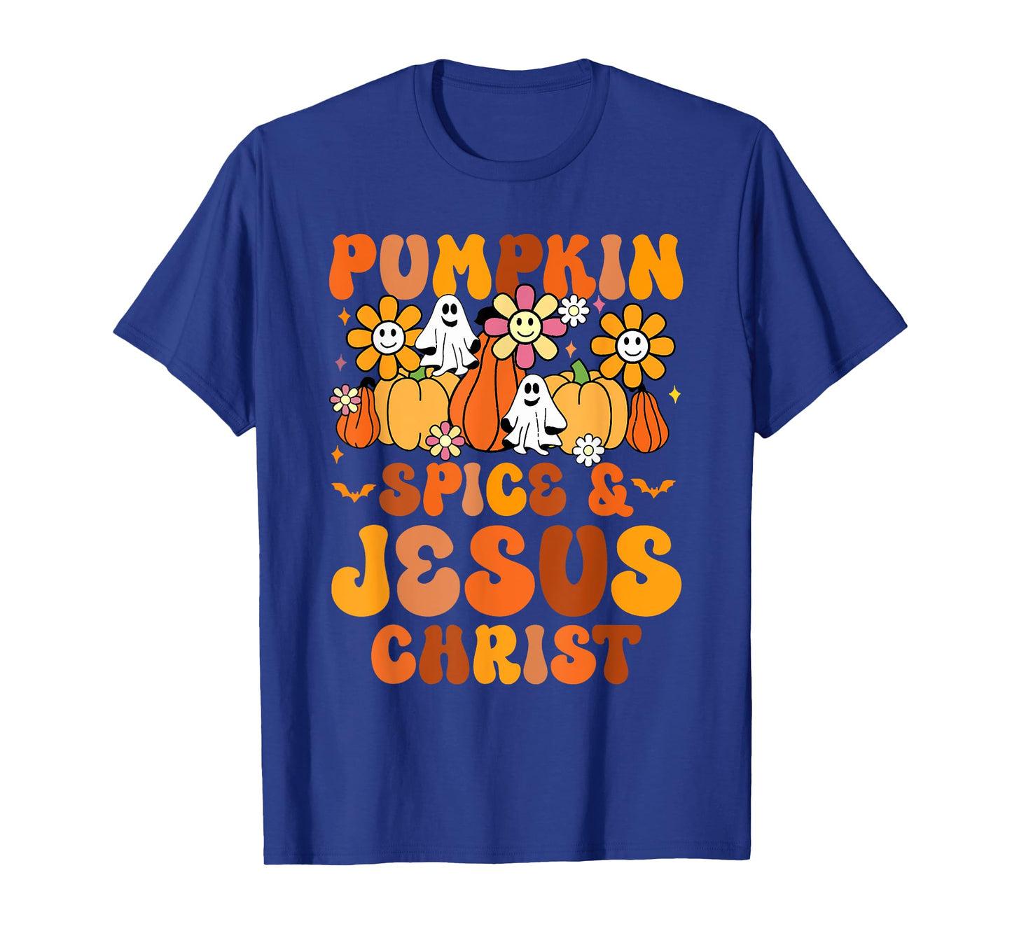 Pumpkin Spice and Jesus Christ Fall Ghost T-Shirt